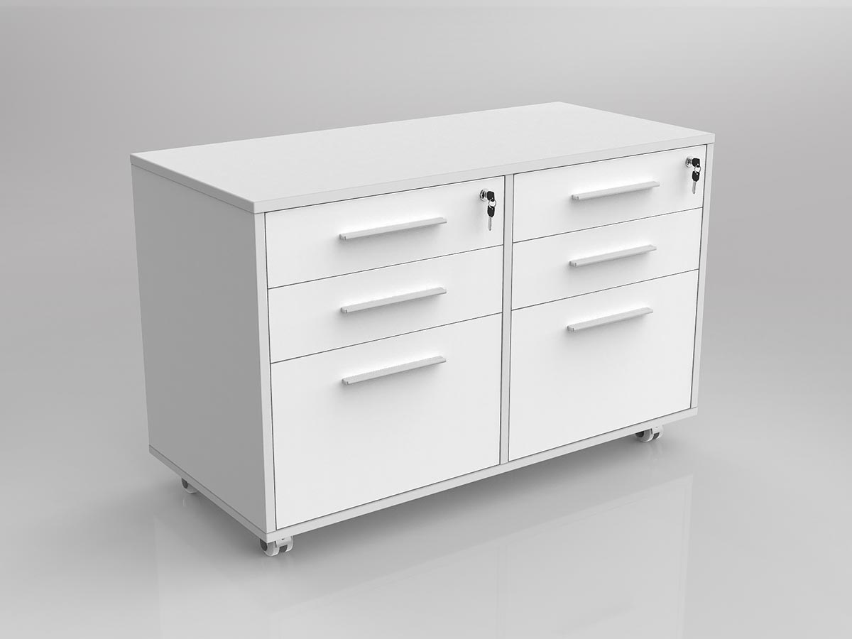 Axis Caddy Mobile Bookcase 2x Drawer Inserts | Office Furniture Designs