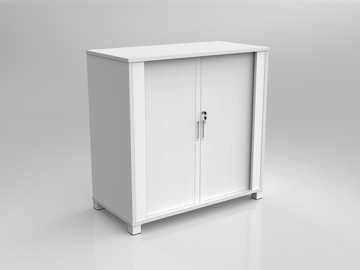 Axis Tambour Storage Cabinet Two Levels | Office Furniture Designs
