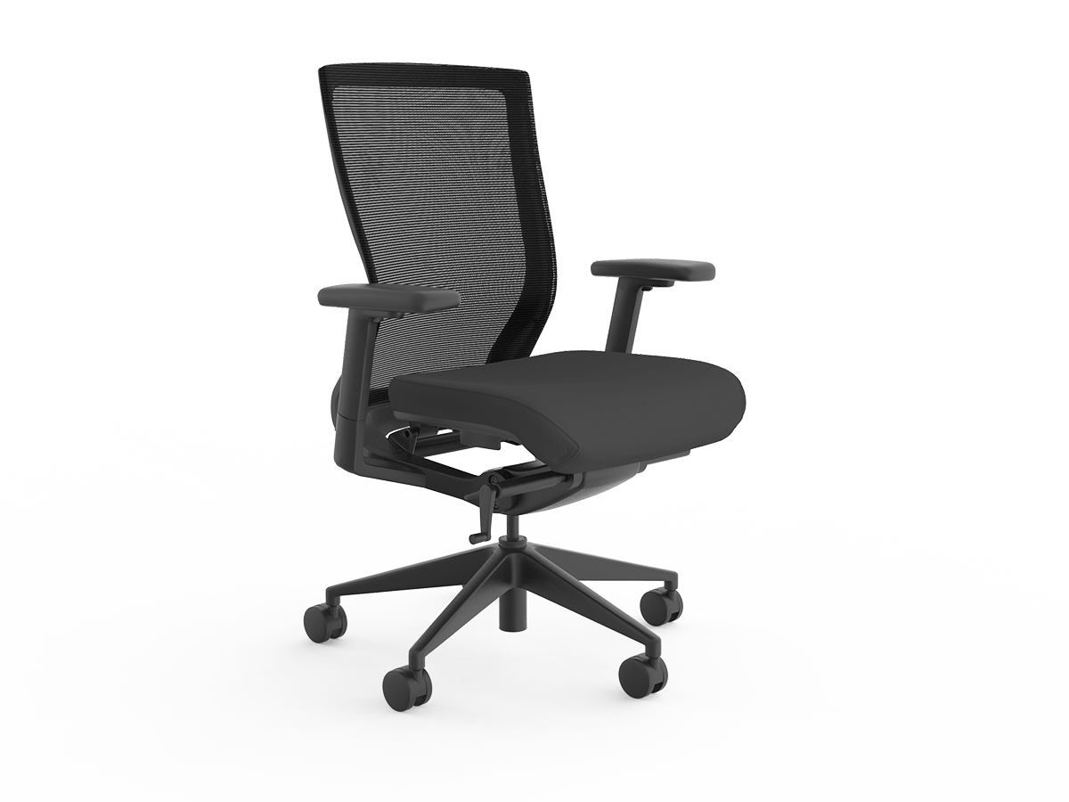 Balance Project Chair Base + Arms Black | Office Furniture Designs