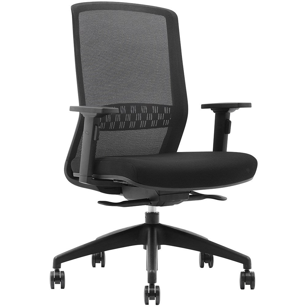 Bolt Executive Mesh Chair - Low Back Low Back With Arms Mesh Back Black | Office Furniture Designs
