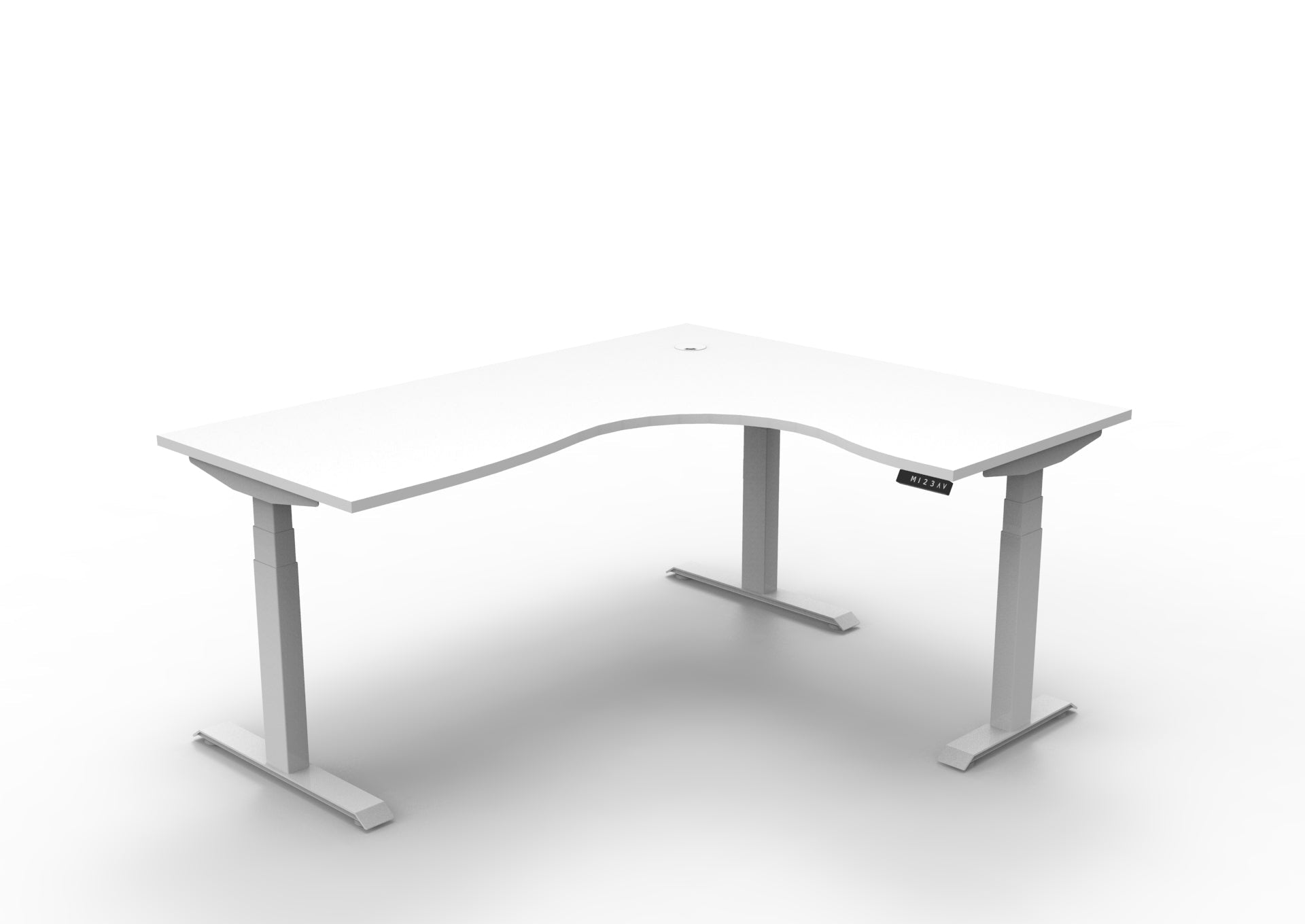 Boost+ Corner Workstation 1800/1500W x 750D x 1270H White & White Corner Workstation | Office Furniture Designs