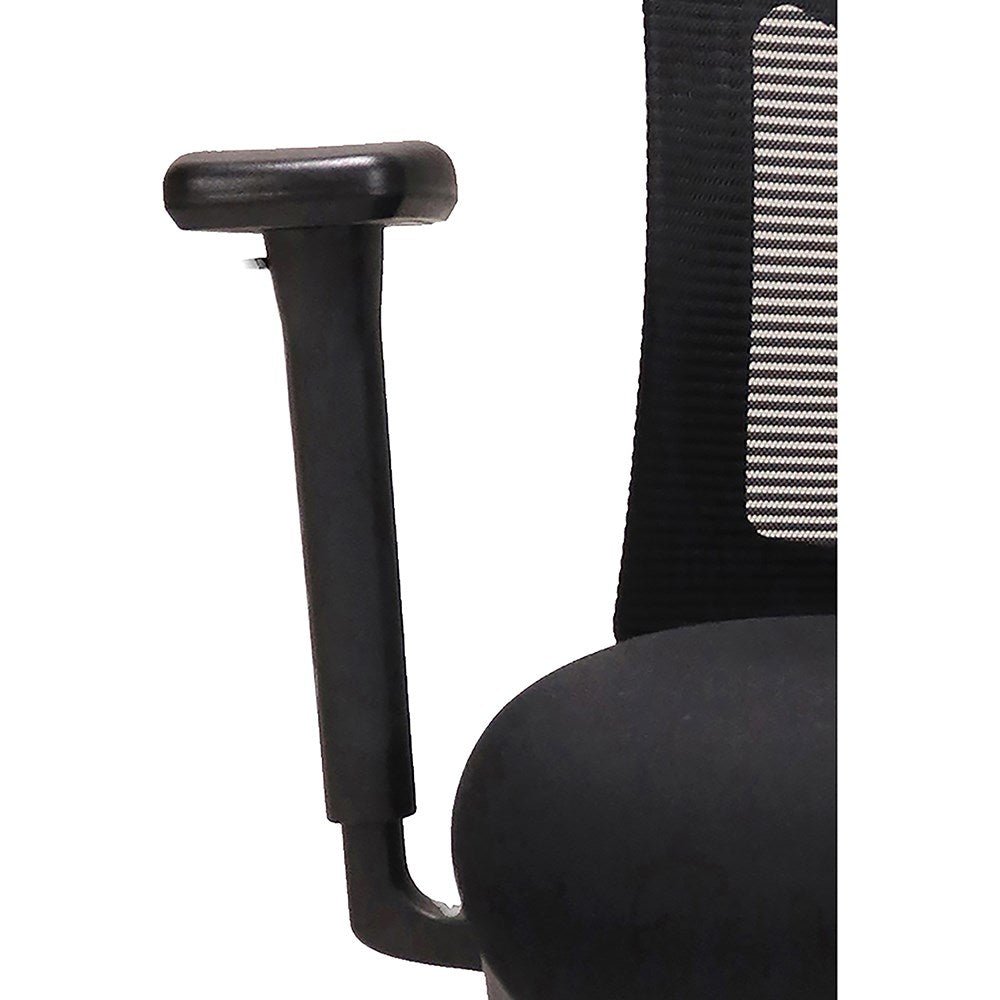 Breeze Ergonomic Chair Mesh Back Black Arms Only Black | Office Furniture Designs