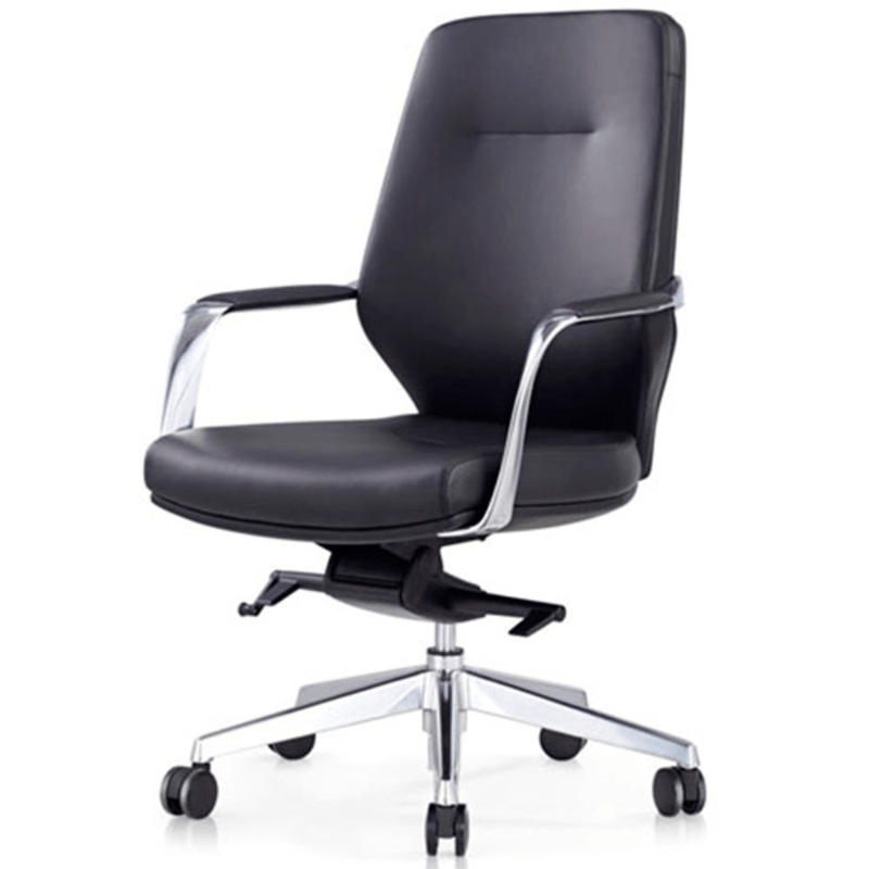 Brighton Executive Chair Medium Back Black | Office Furniture Designs