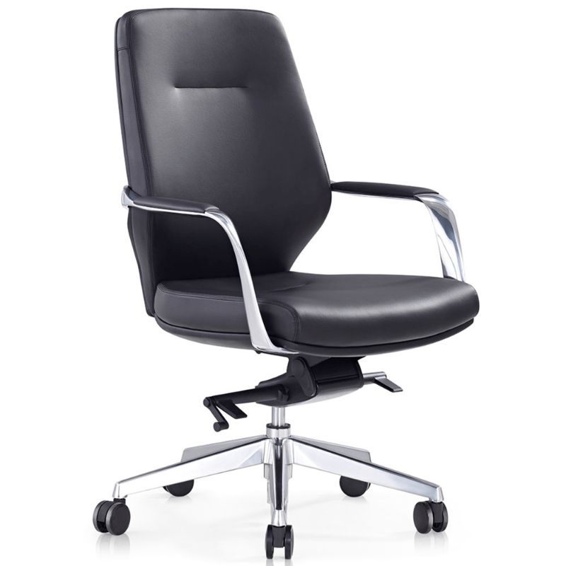 Brighton Executive Chair Medium Back Black | Office Furniture Designs