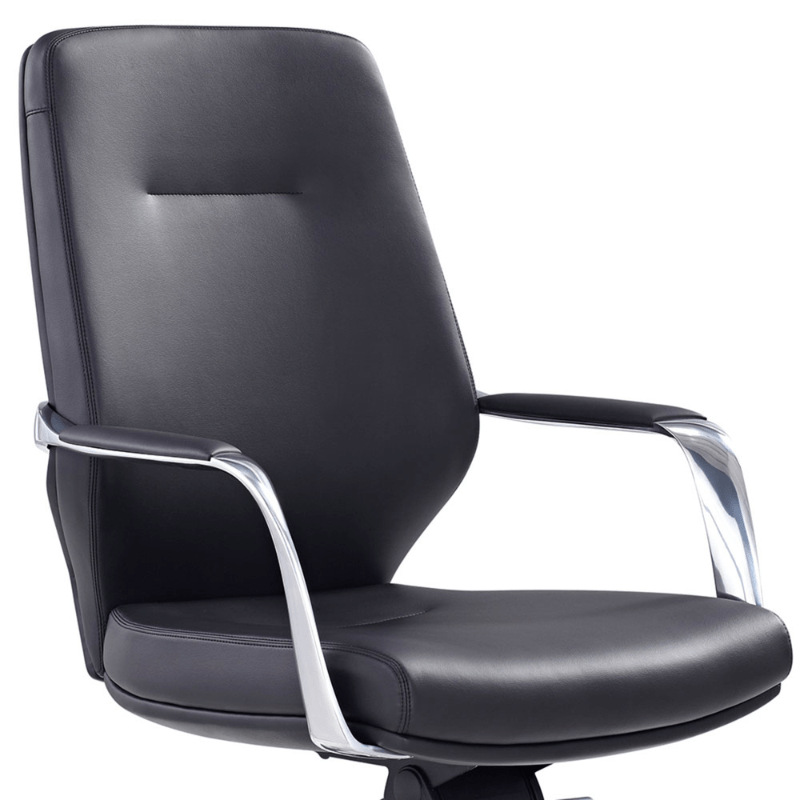 Brighton Executive Chair Medium Back Black | Office Furniture Designs