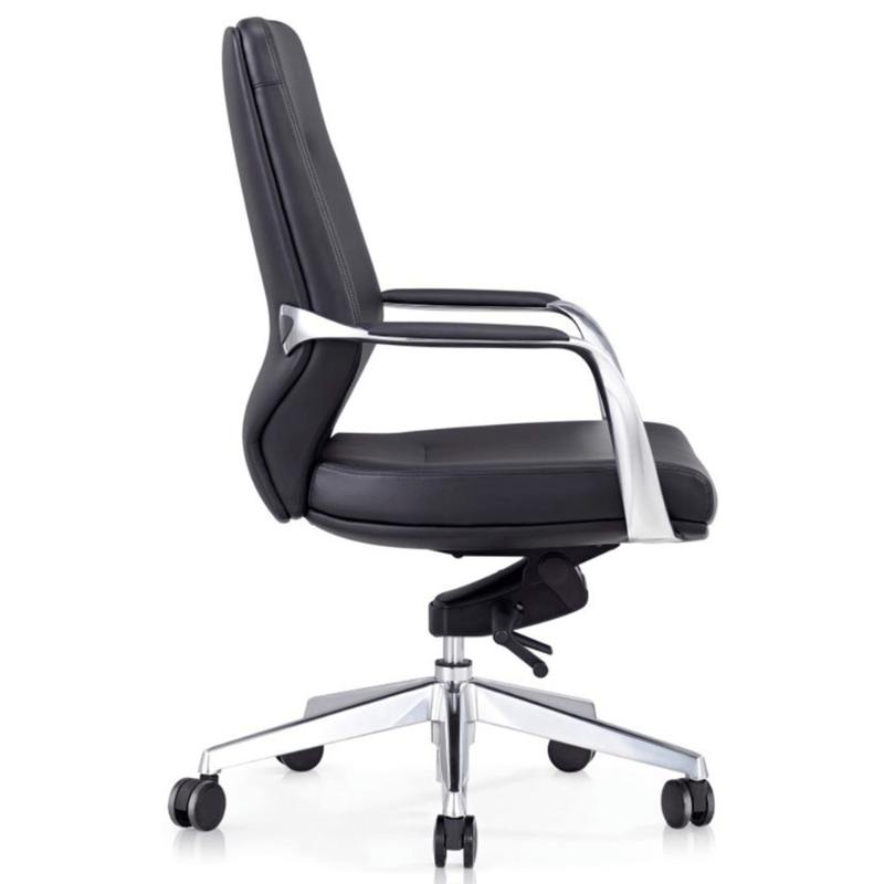 Brighton Executive Chair Medium Back Black | Office Furniture Designs