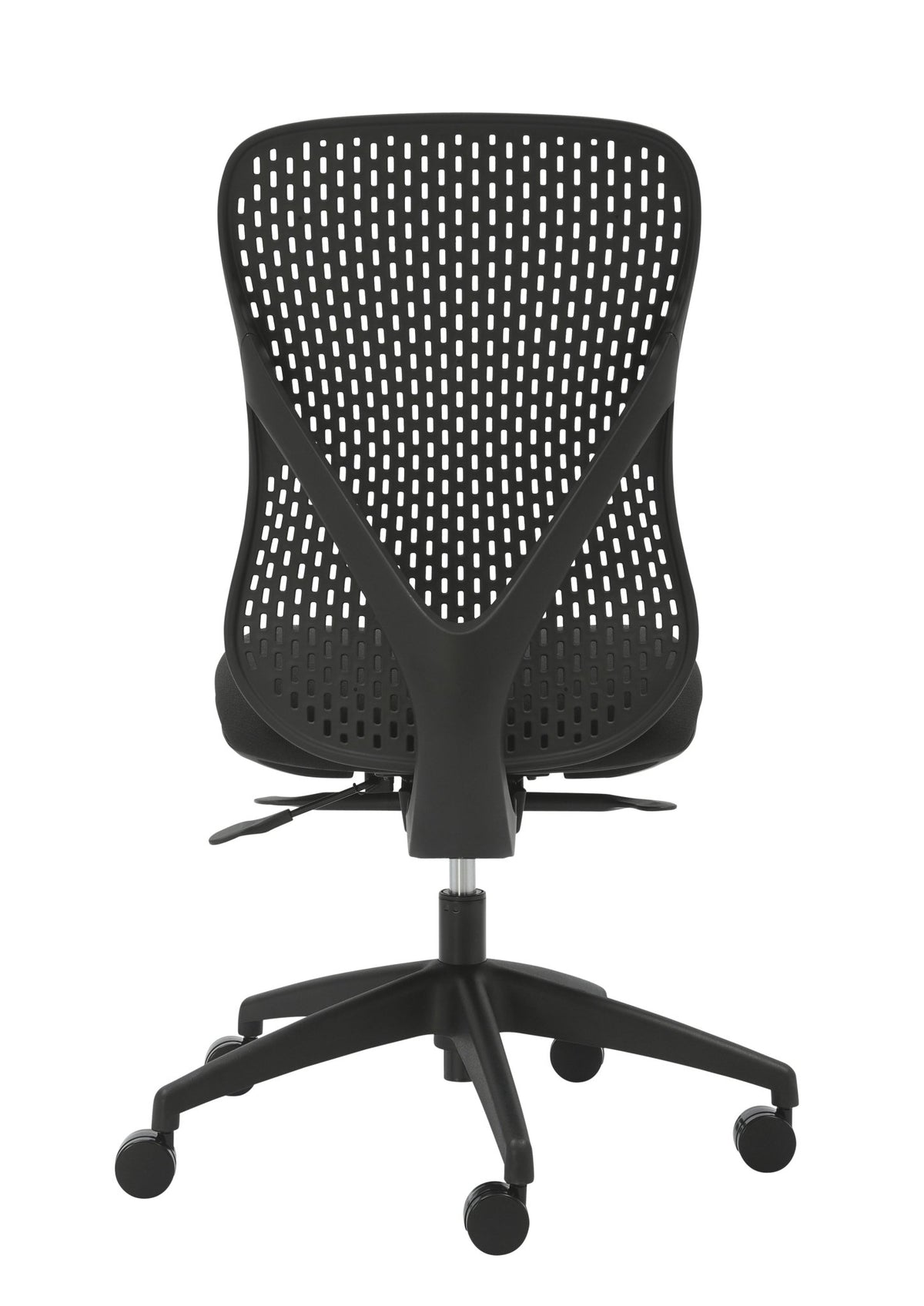 Buro Axon Chair Black Fabric/Black Frame No Arms | Office Furniture Designs