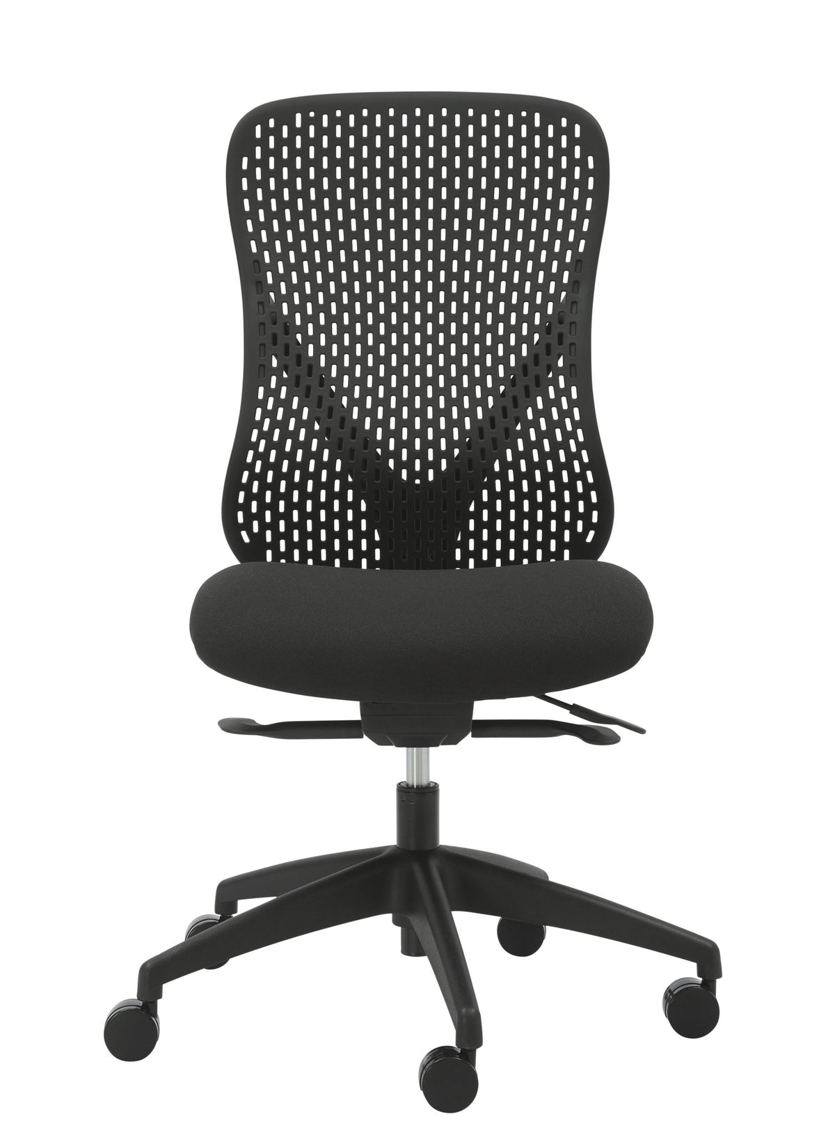 Buro Axon Chair Black Fabric/Black Frame No Arms | Office Furniture Designs