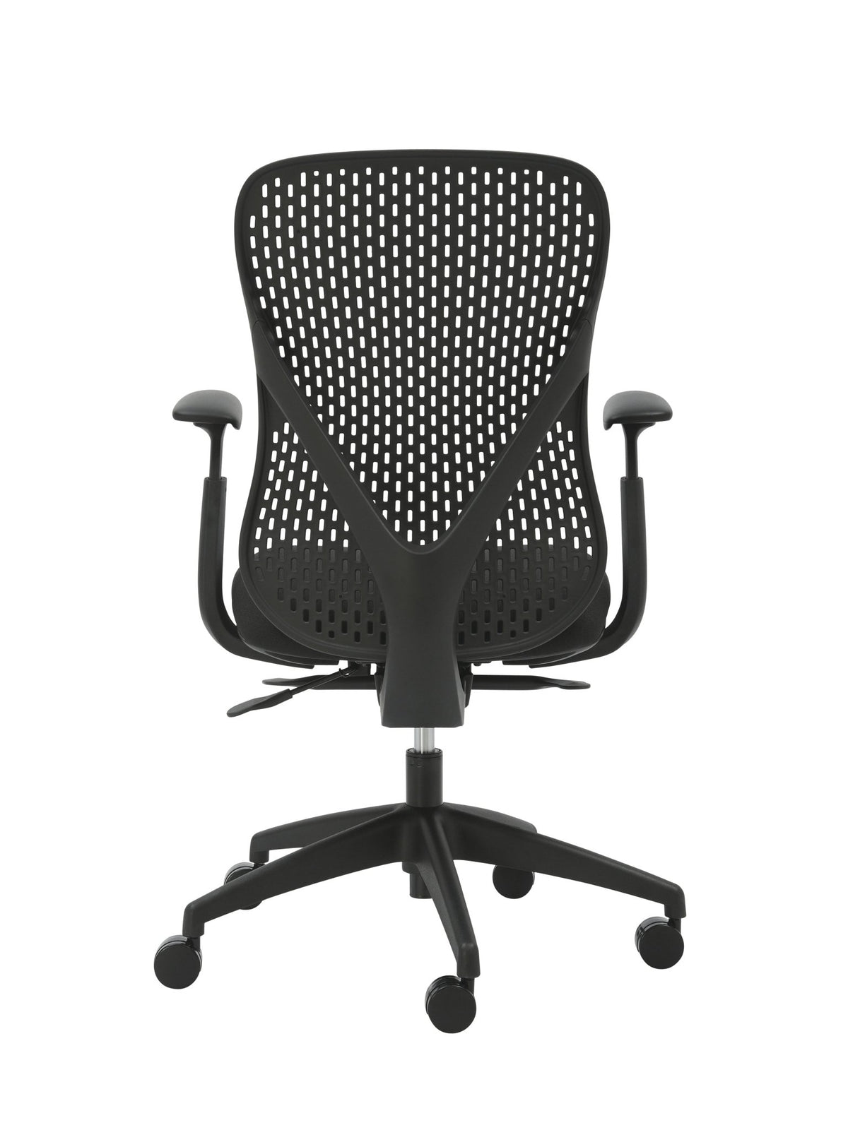 Buro Axon Chair Black Fabric/Black Frame With Arms | Office Furniture Designs
