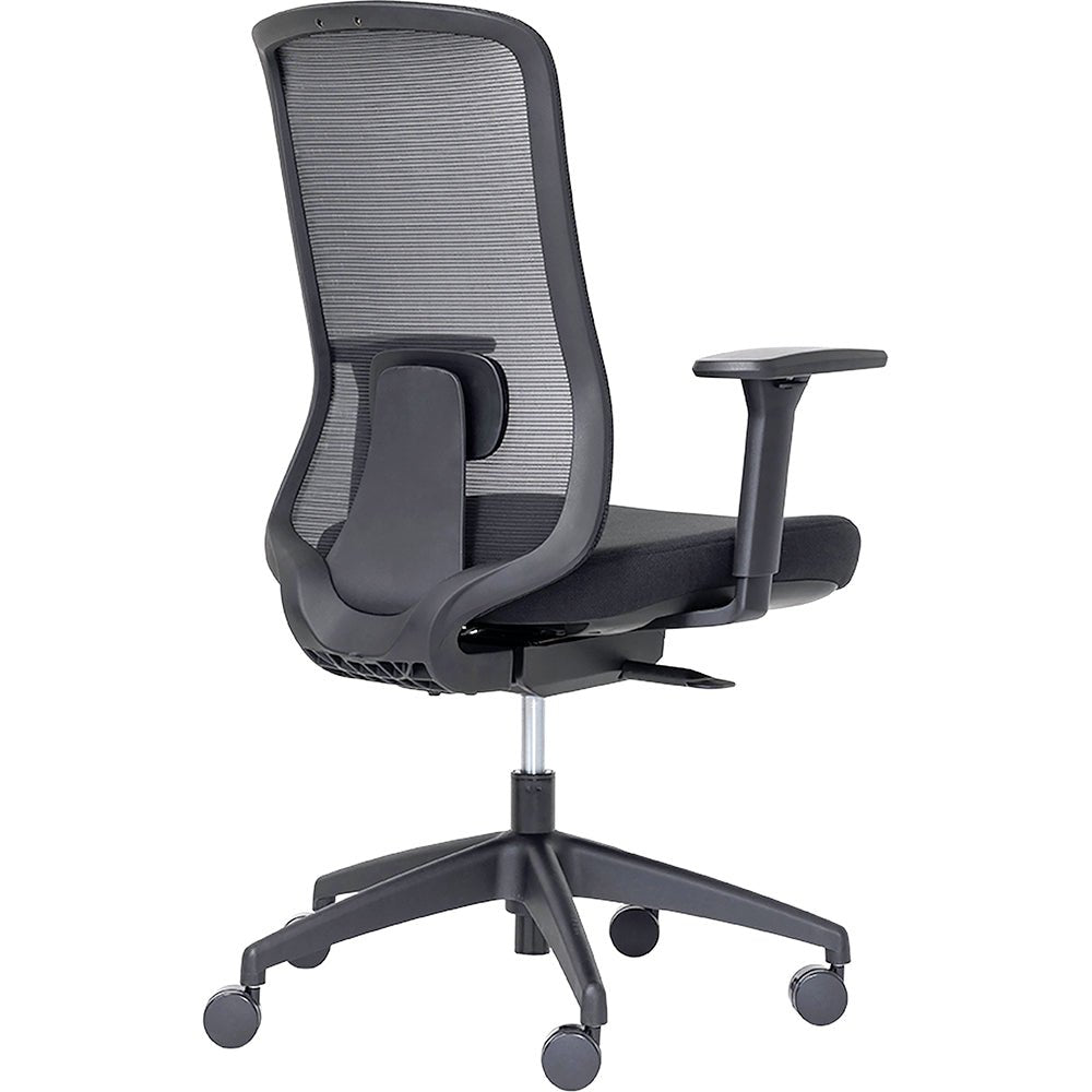 Buro Elan Chair Black Frame/Charcoal Seat Standard | Office Furniture Designs