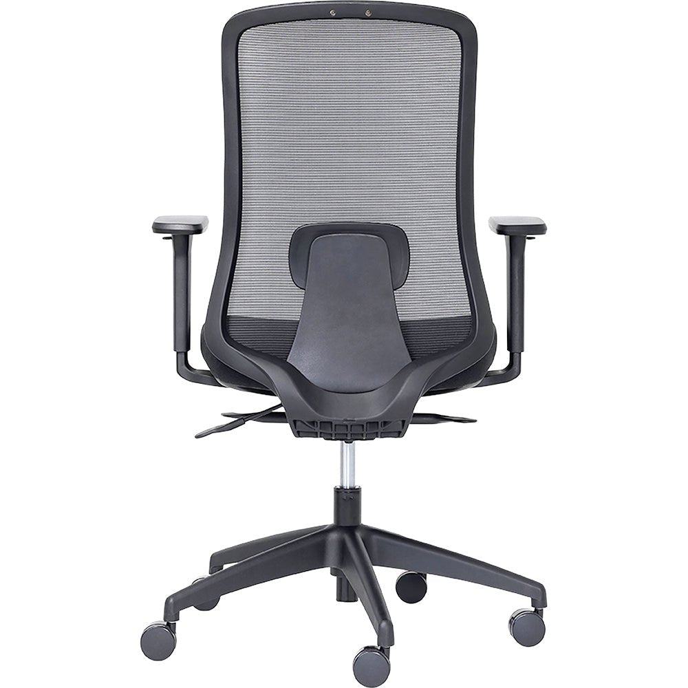 Buro Elan Chair Black Frame/Charcoal Seat Standard | Office Furniture Designs