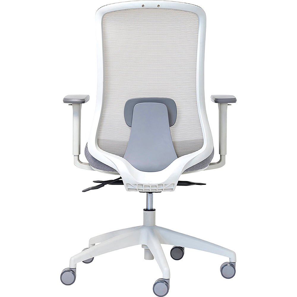Buro Elan Chair Light Grey Frame/Light Grey Seat Standard | Office Furniture Designs