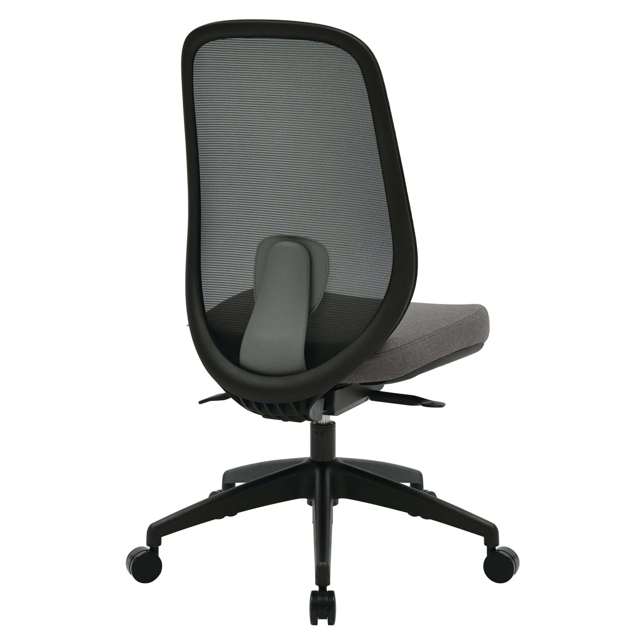 Buro Force Chair Black Frame/Grey Mesh No Arms Standard | Office Furniture Designs