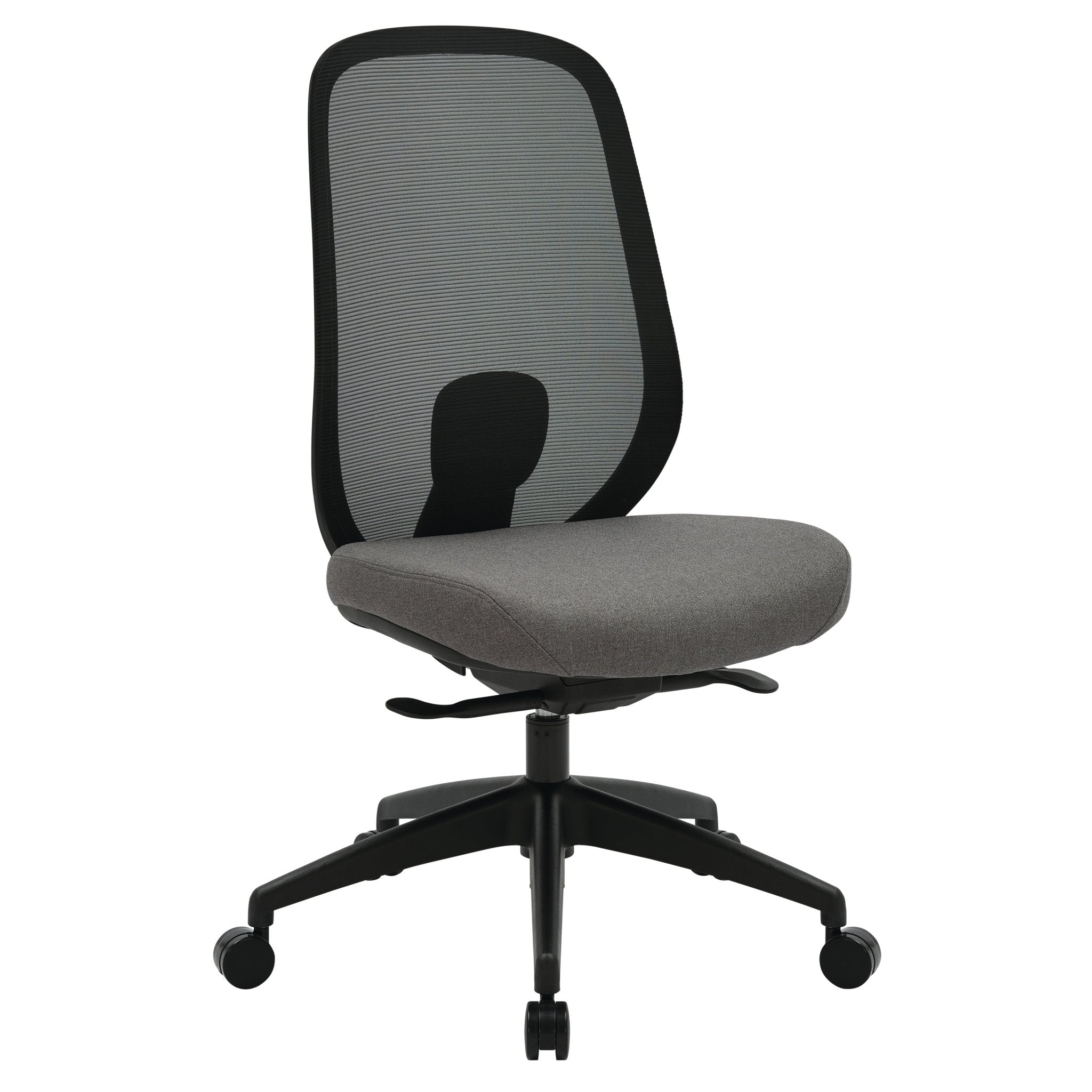 Buro Force Chair Black Frame/Grey Mesh No Arms Standard | Office Furniture Designs