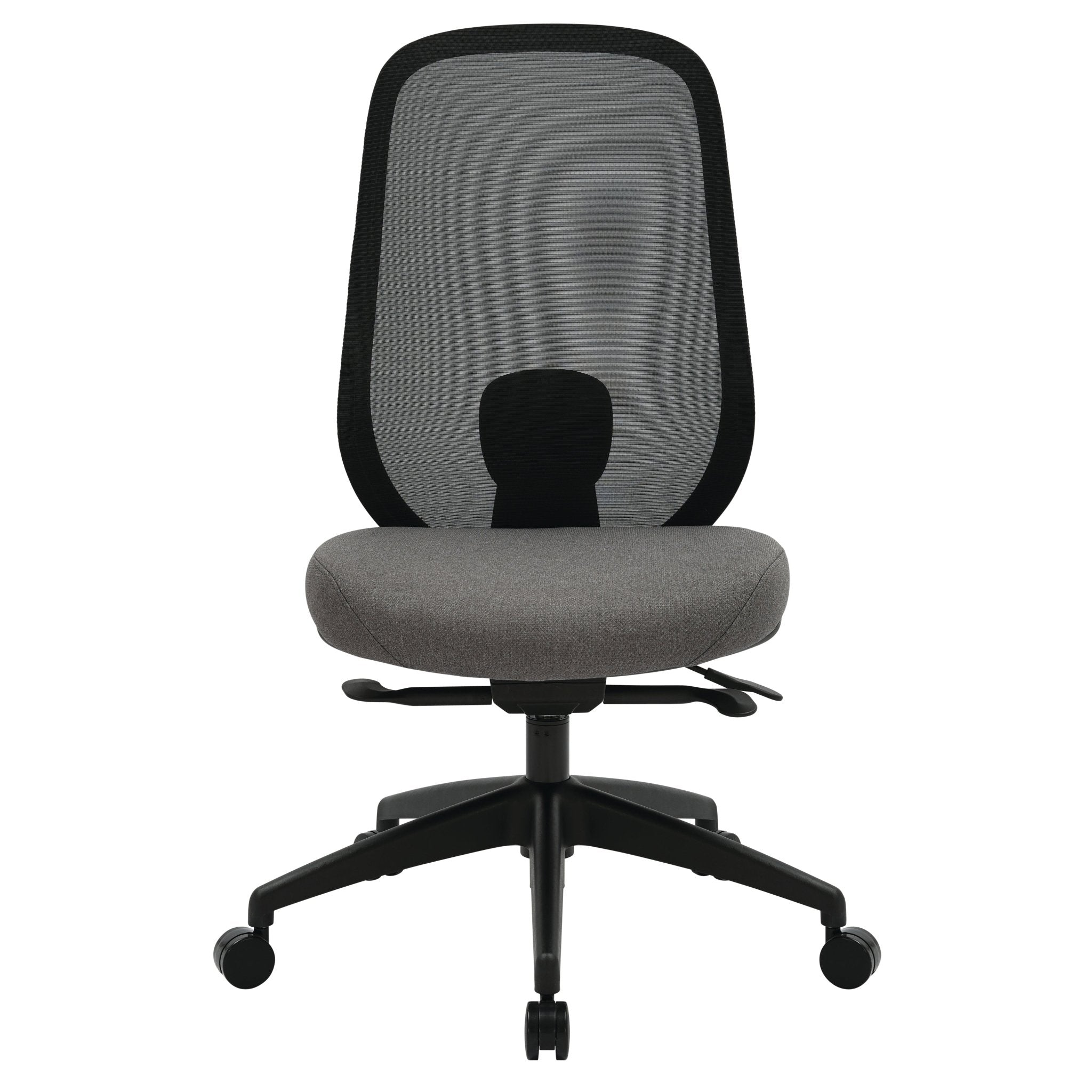 Buro Force Chair Black Frame/Grey Mesh No Arms Standard | Office Furniture Designs