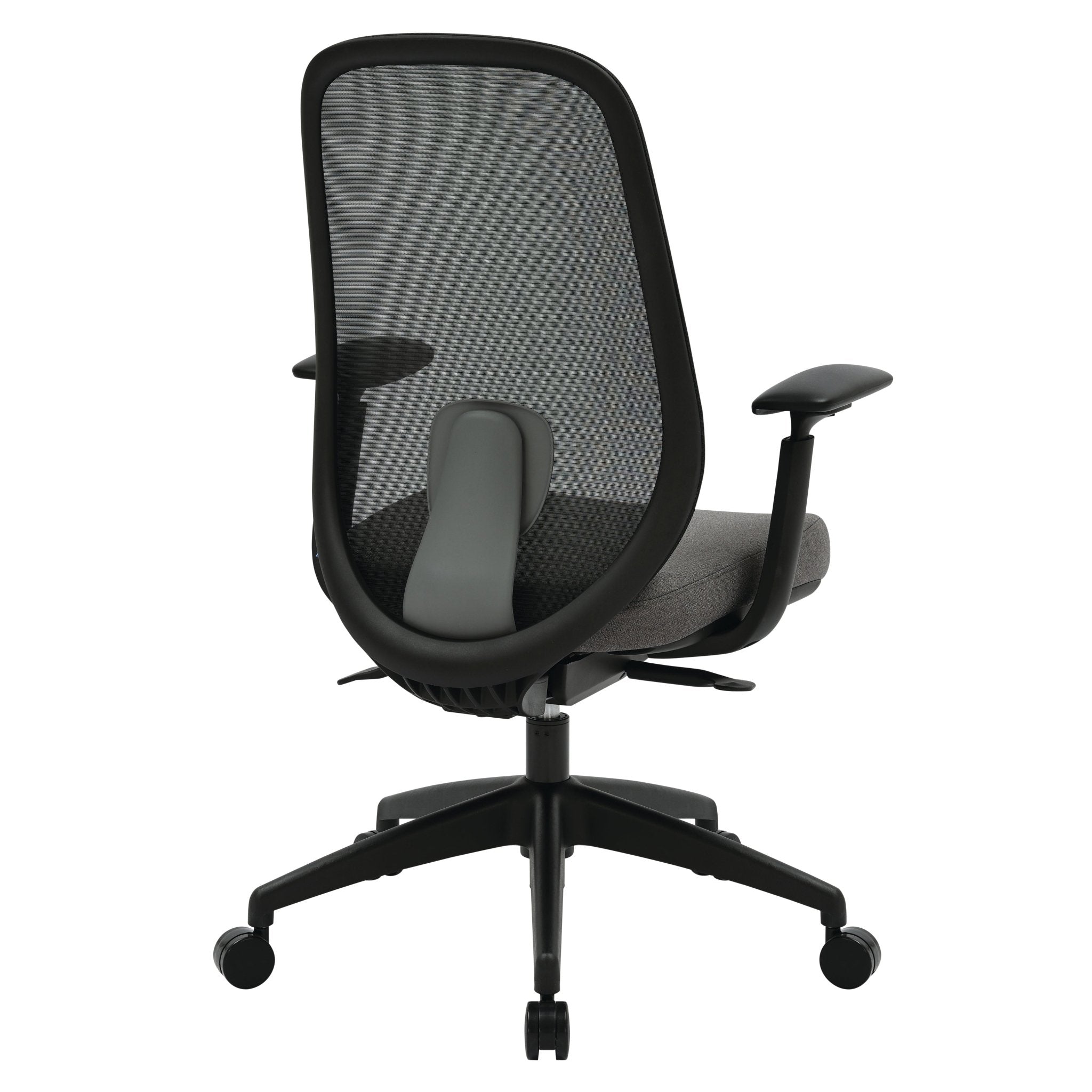 Buro Force Chair Black Frame/Grey Mesh With Arms Standard | Office Furniture Designs