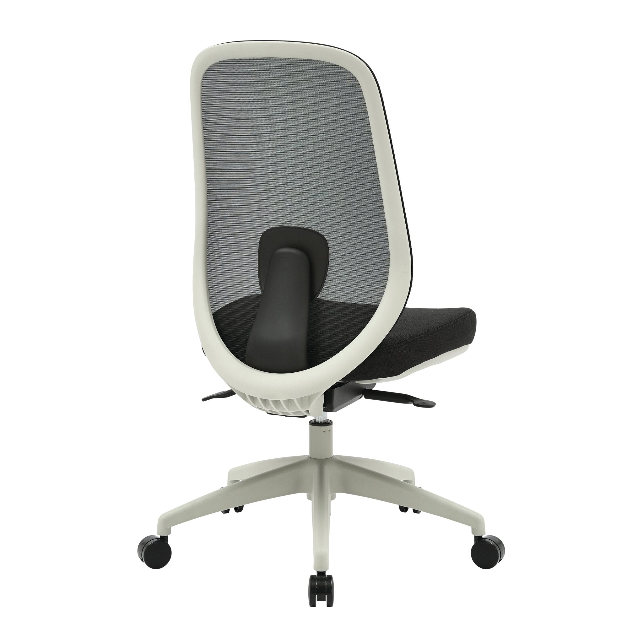 Buro Force Chair Grey Frame/Black Mesh No Arms Standard | Office Furniture Designs