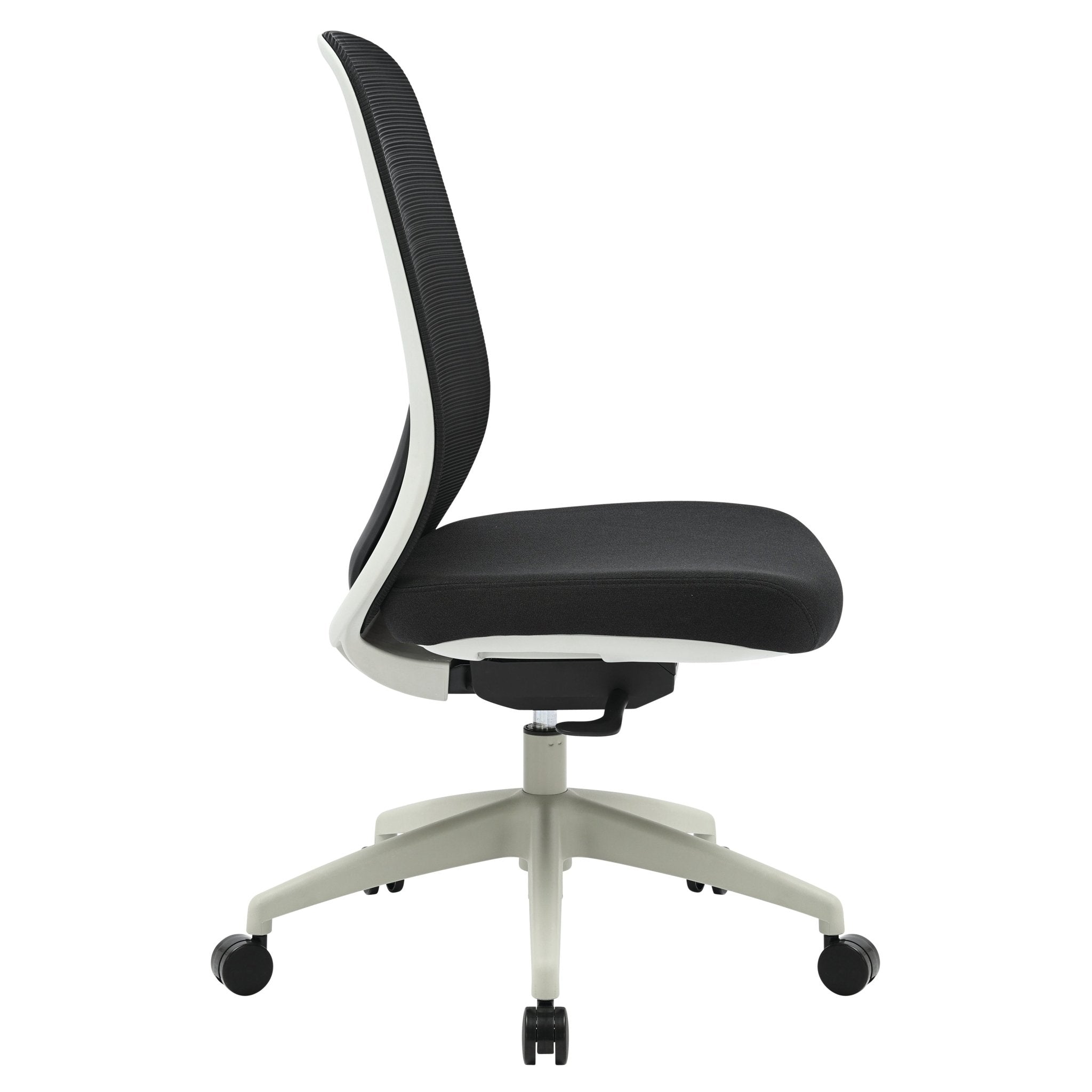 Buro Force Chair Grey Frame/Black Mesh No Arms Standard | Office Furniture Designs