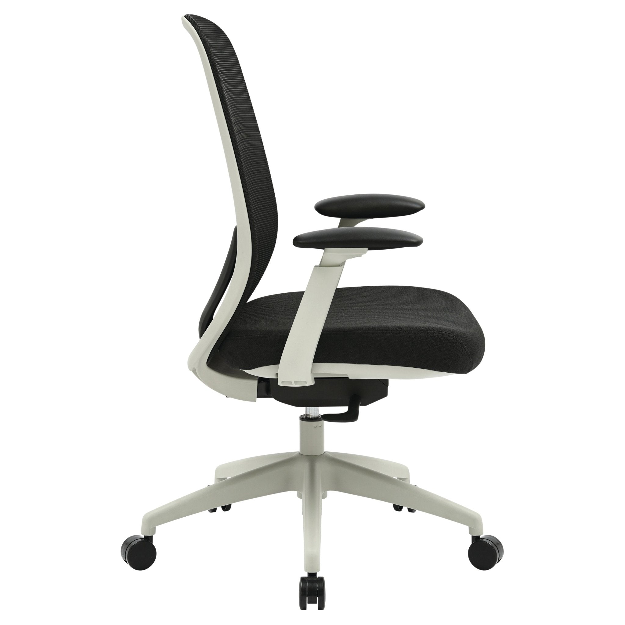 Buro Force Chair Grey Frame/Black Mesh With Arms Standard | Office Furniture Designs