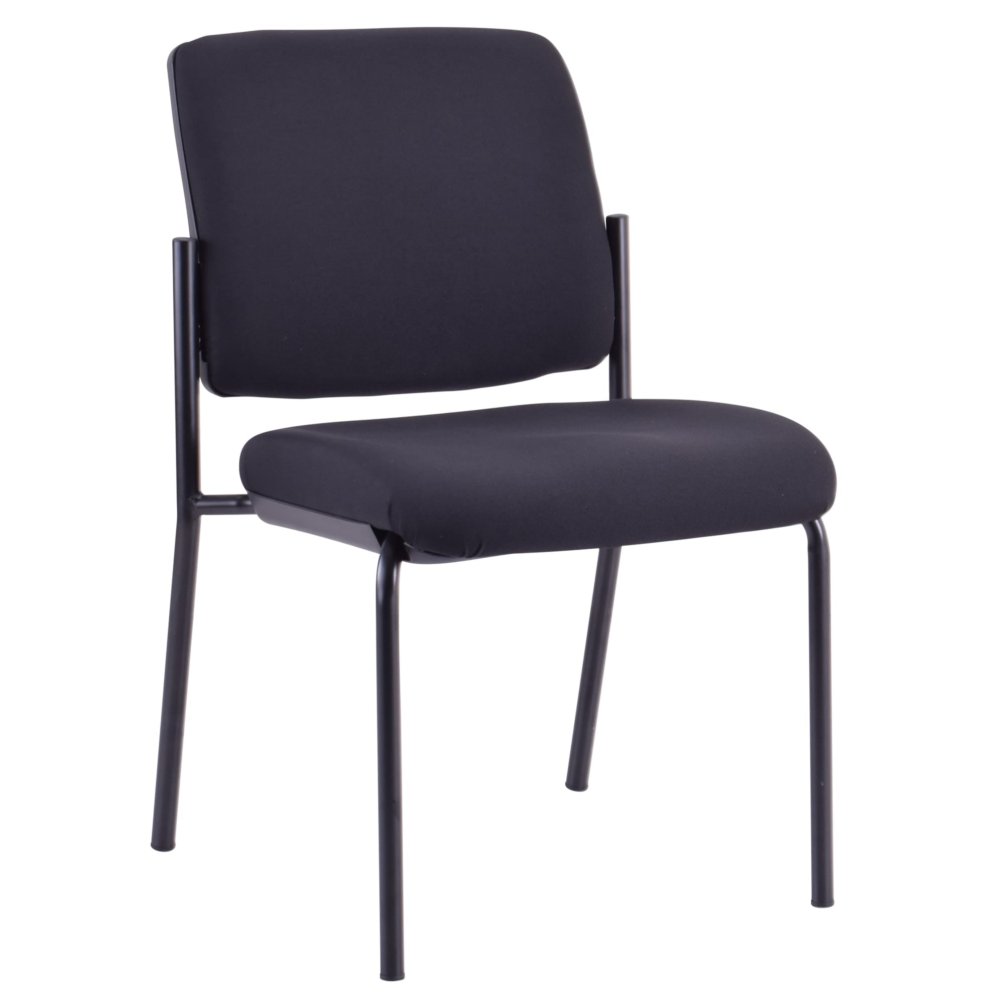 Buro Lindis 4 Leg Chair Without Arms Fabric Black | Office Furniture Designs
