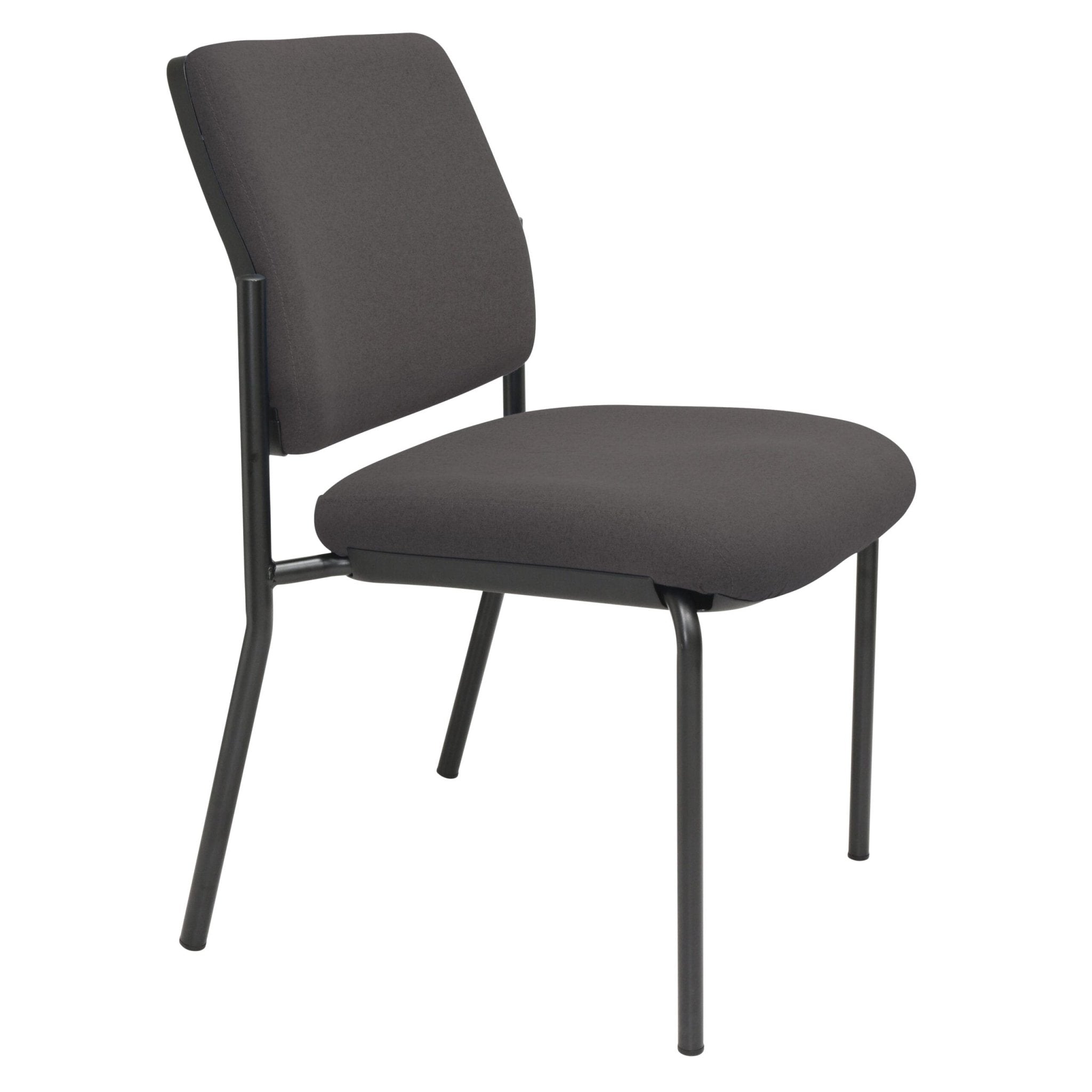 Buro Lindis SafeTex 4 Leg Chair Without Arms Charcoal Black | Office Furniture Designs