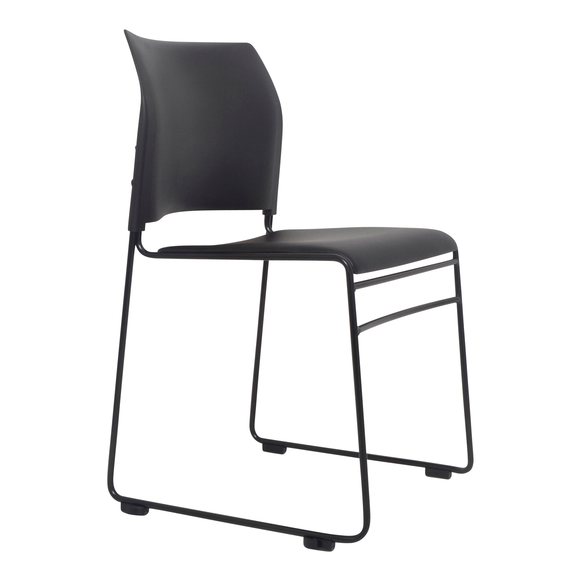 Buro Maxim Sled Chair Black | Office Furniture Designs