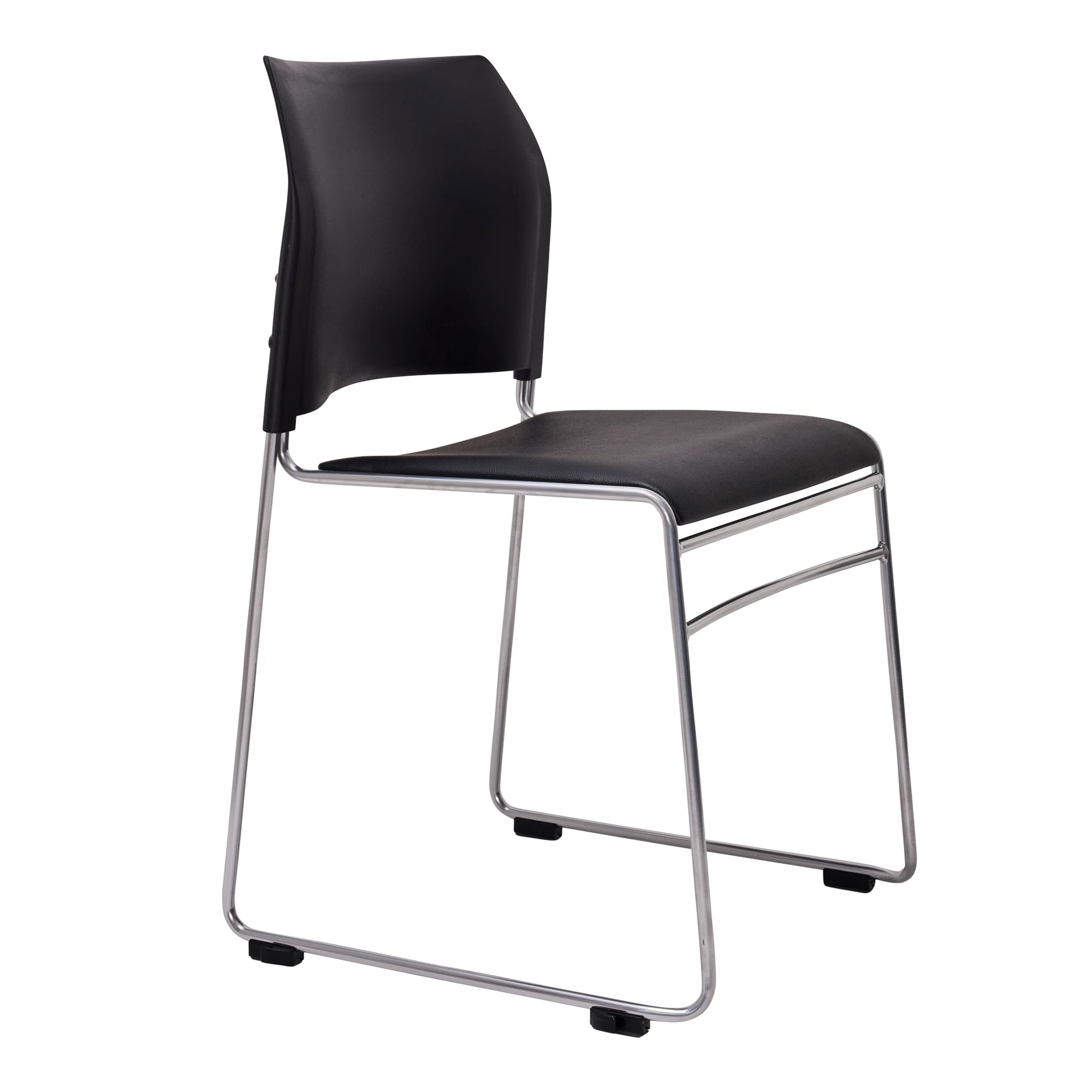Buro Maxim Sled Chair Silver | Office Furniture Designs