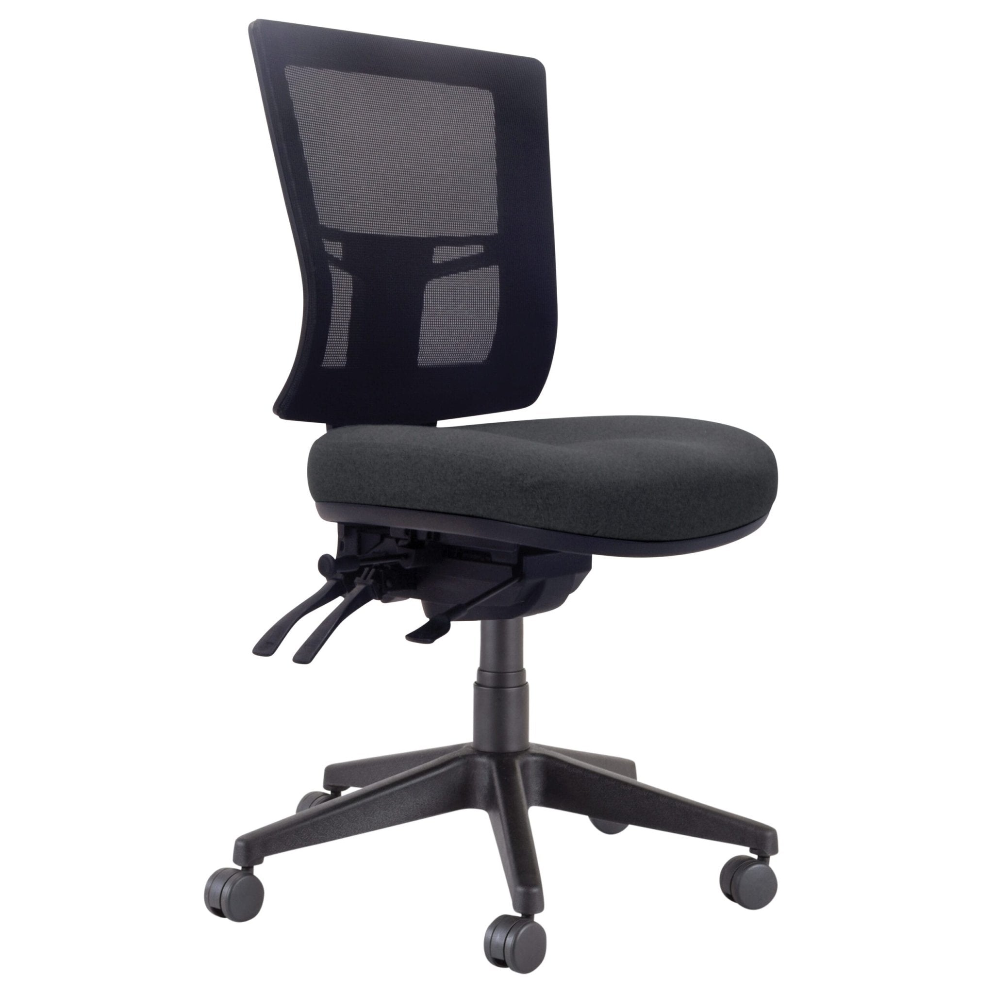 Buro Metro II 24/7 Nylon Base SafeTex Without Arms Charcoal | Office Furniture Designs