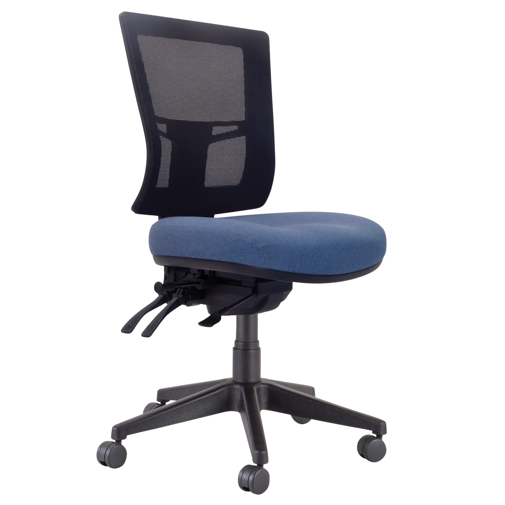 Buro Metro II 24/7 Nylon Base SafeTex Without Arms Cobalt | Office Furniture Designs