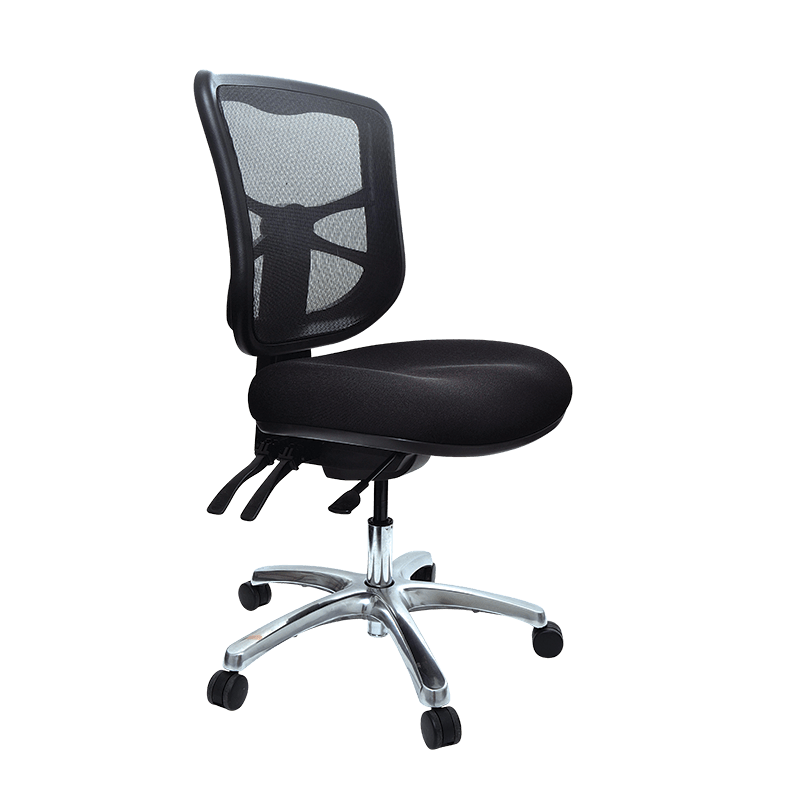 Buro Metro With Seat Slide Without Arms Aluminium Base | Office Furniture Designs