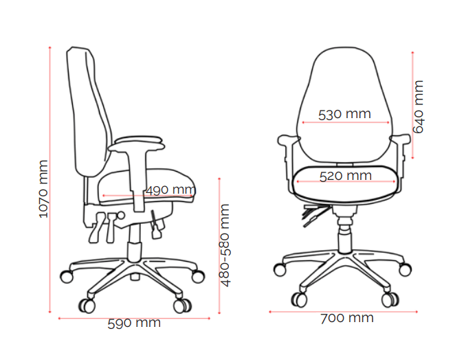 Buro Persona 24/7 Chair Leather or Fabric Leather | Office Furniture Designs