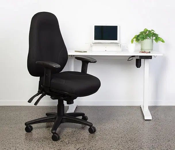 Buro Persona 24/7 High Back Chair with Arms – Black Fabric | Office Furniture Designs