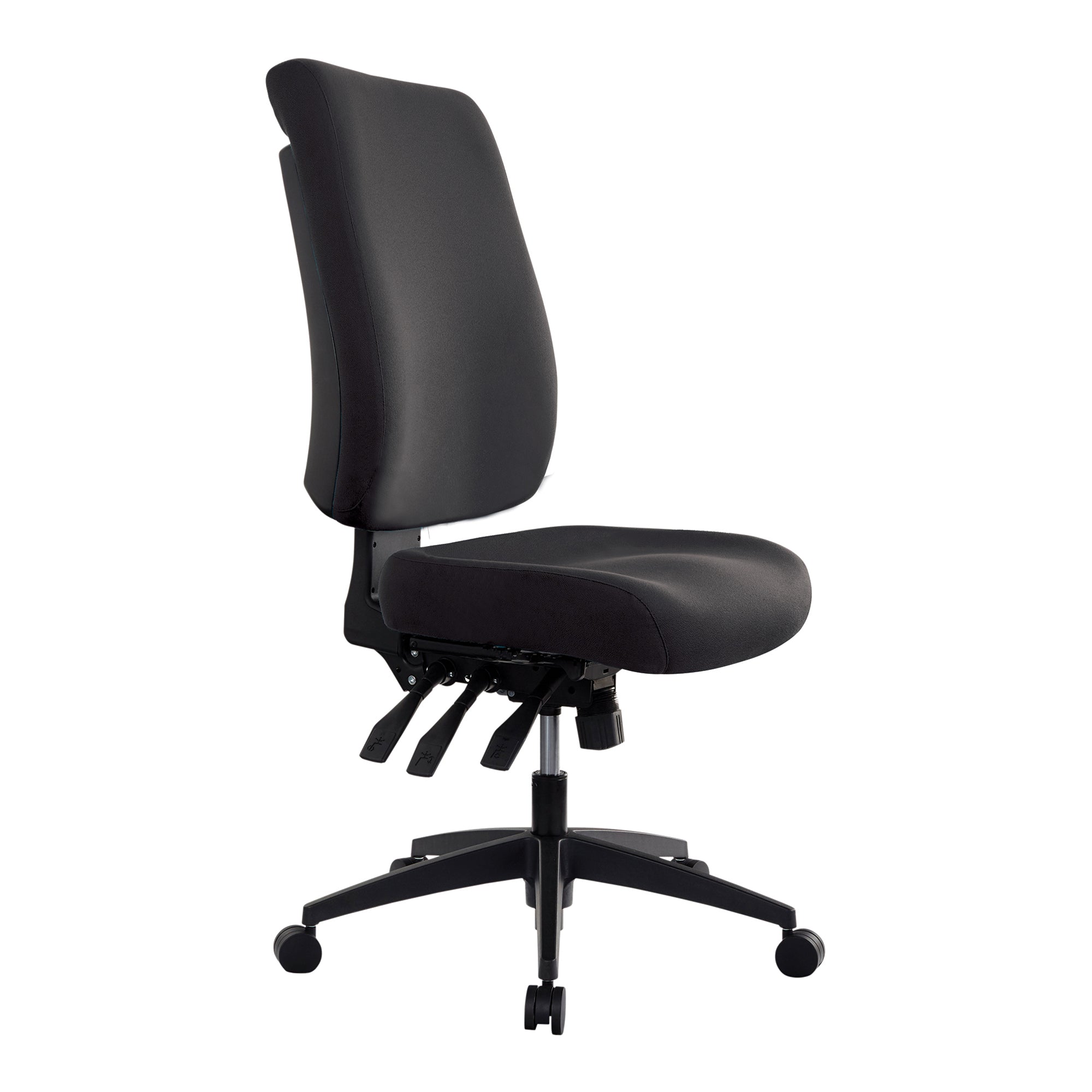 Buro Tidal High Back Chair Without Arms Black | Office Furniture Designs