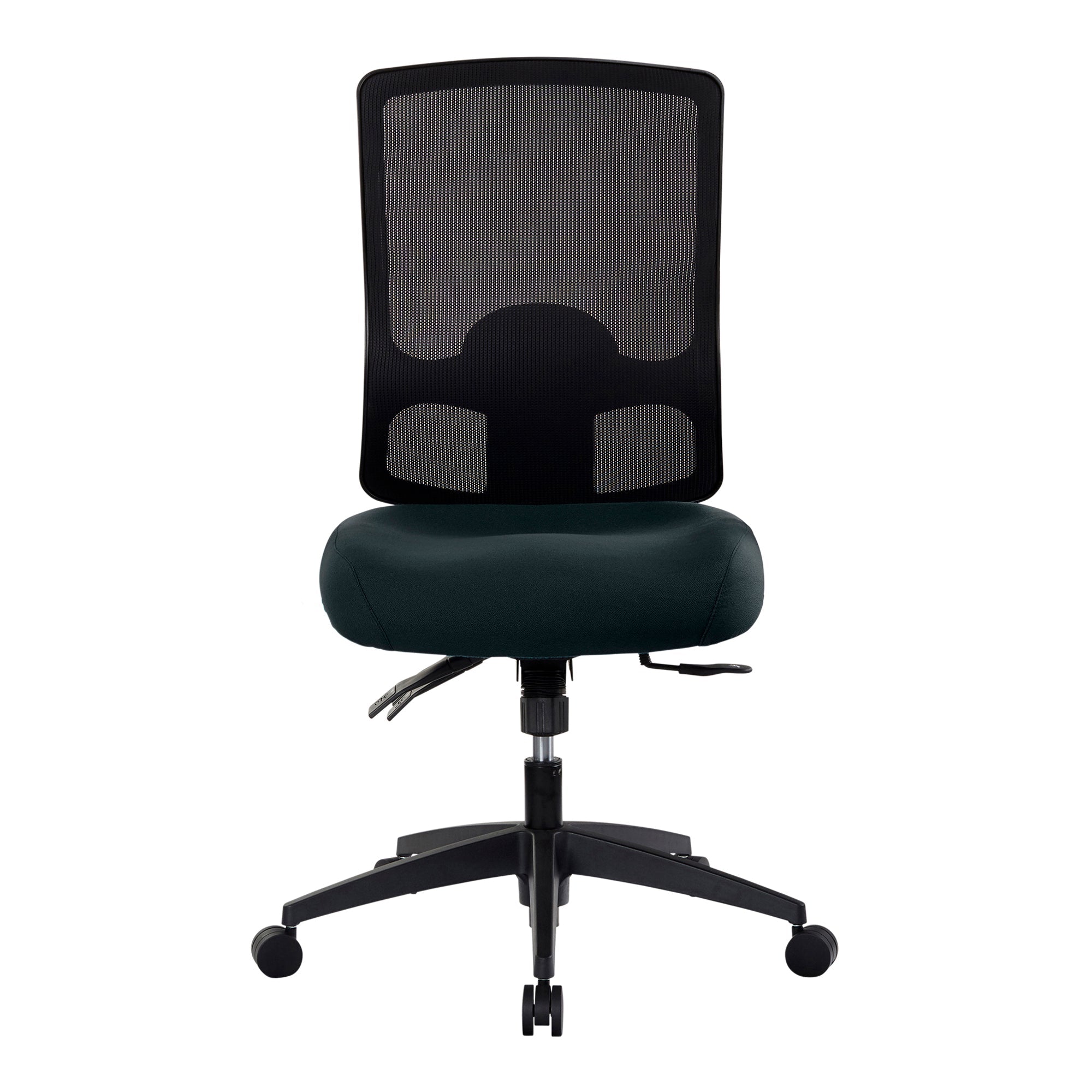 Buro Tidal Mesh Back Chair Without Arms Black | Office Furniture Designs