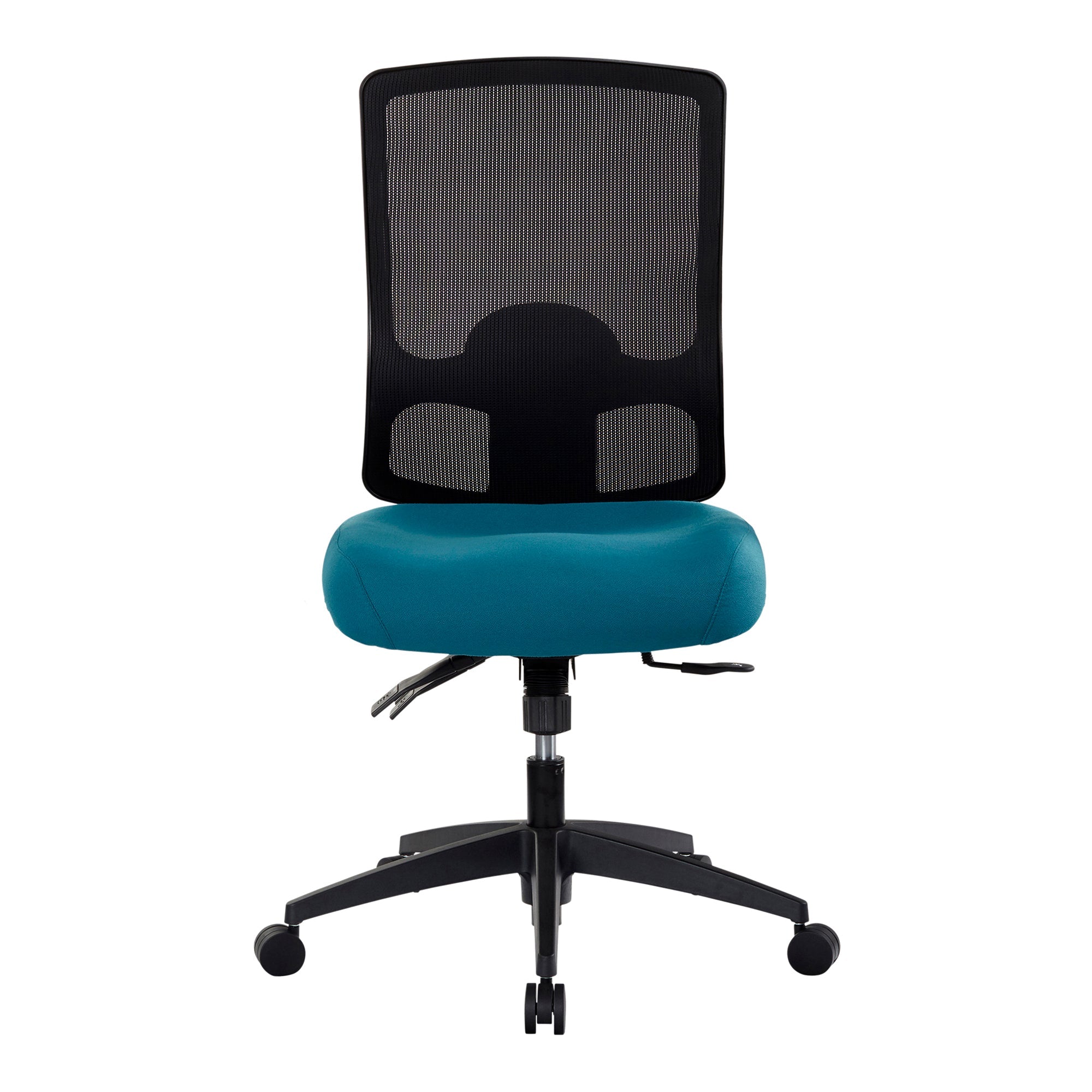 Buro Tidal Mesh Back Chair Without Arms Teal | Office Furniture Designs