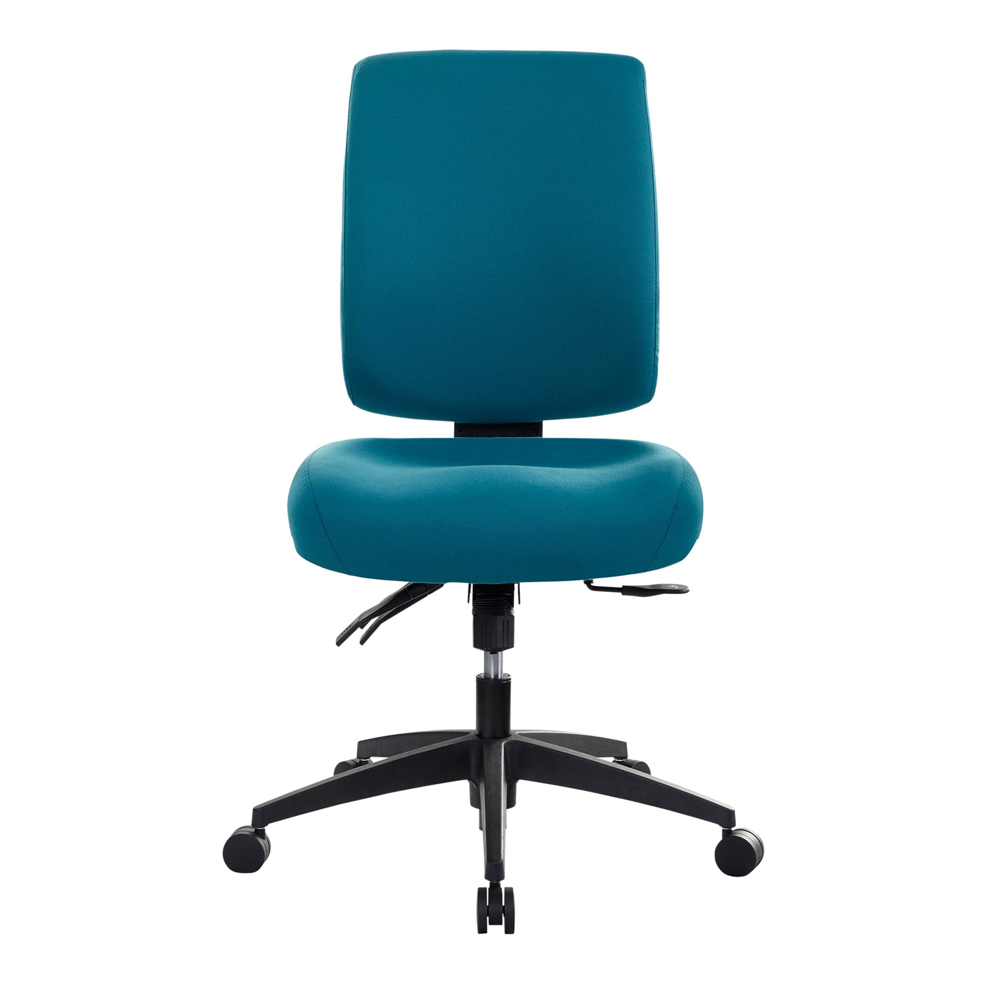 Buro Tidal Mid Back Chair Without Arms Teal | Office Furniture Designs