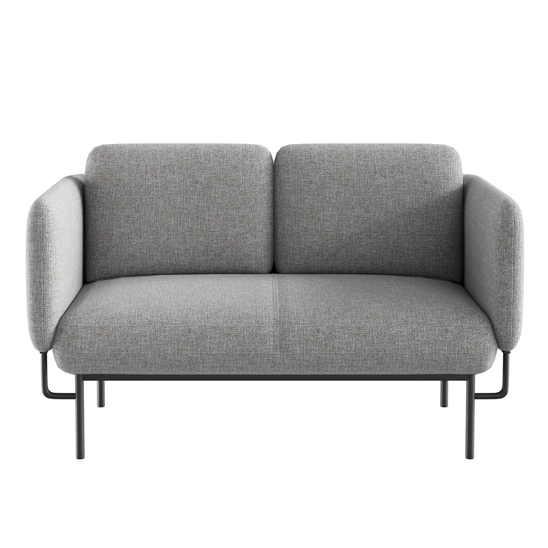 Capri Lounge Chair 2 Seater Light Grey | Office Furniture Designs