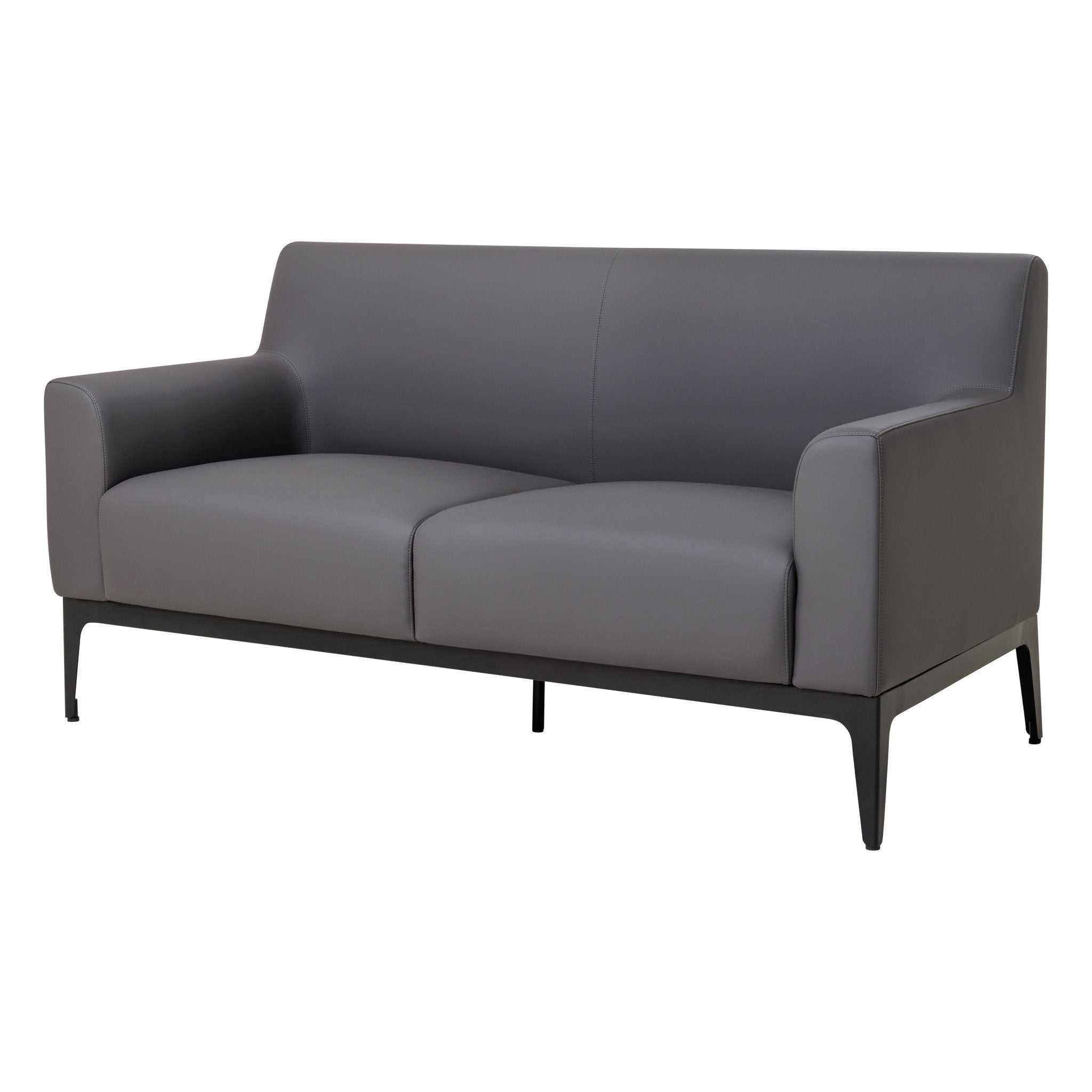 Cedar Lounge Chair 2 Seater Charcoal | Office Furniture Designs