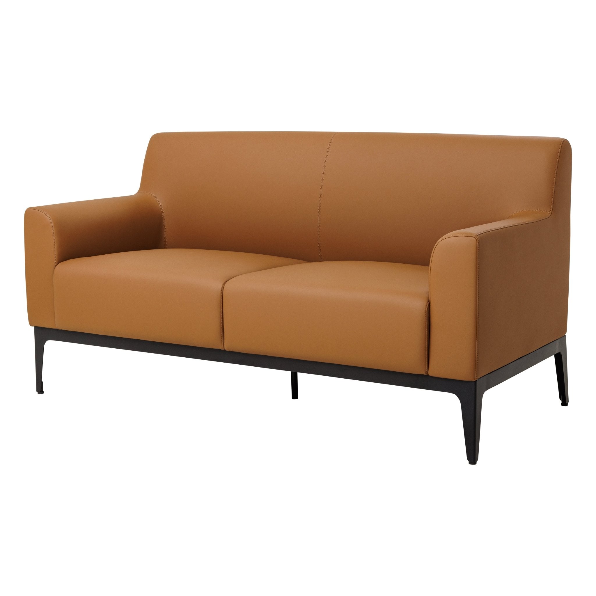 Cedar Lounge Chair 2 Seater Tan | Office Furniture Designs