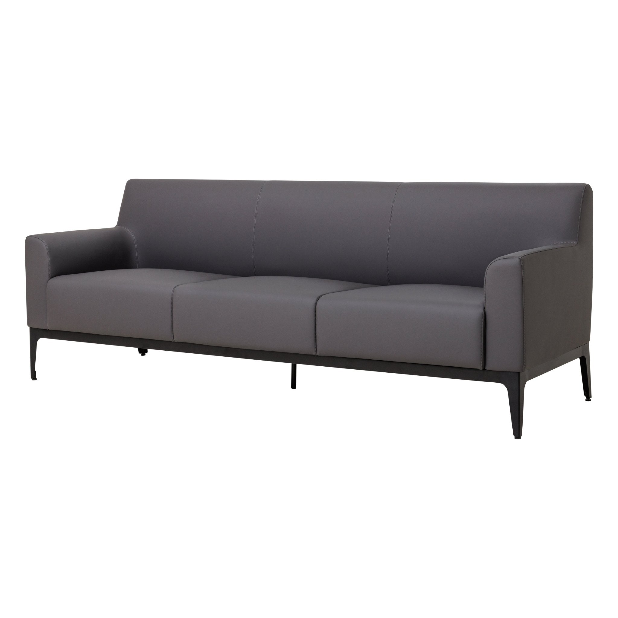 Cedar Lounge Chair 3 Seater Charcoal | Office Furniture Designs