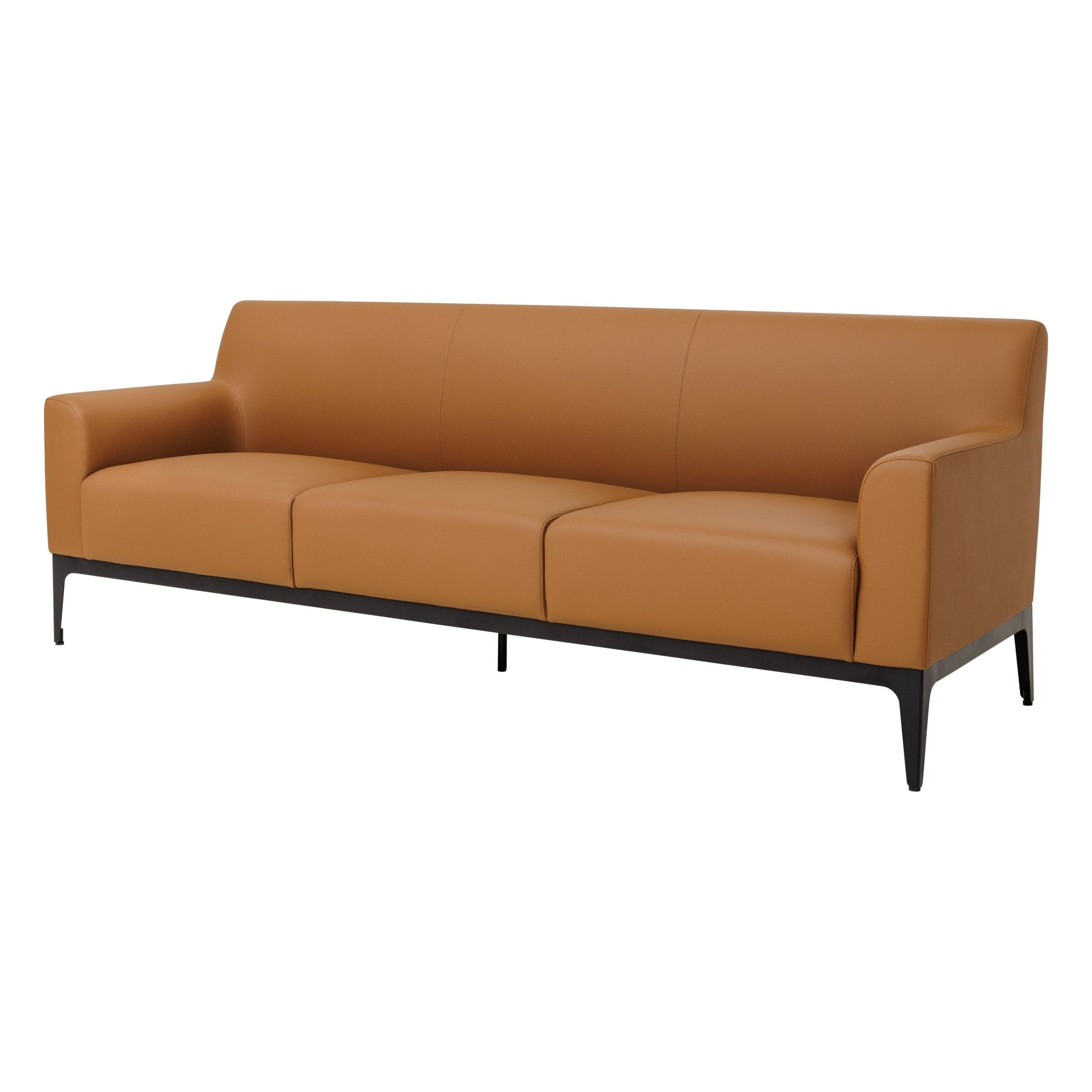Cedar Lounge Chair 3 Seater Tan | Office Furniture Designs