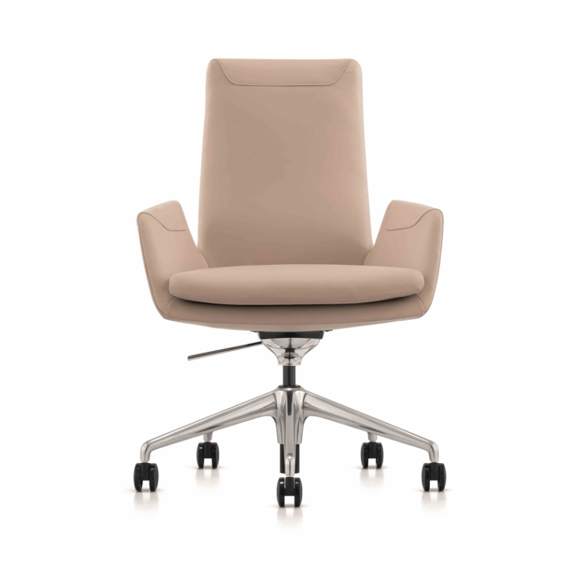 Cottesloe Genuine Leather Beige Executive Chair High Back | Office Furniture Designs