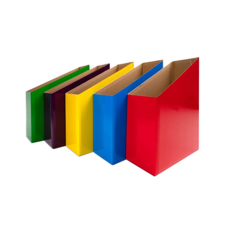 Creative Kids Cardboard Magazine Box Pack of 5 Assorted | Office Furniture Designs