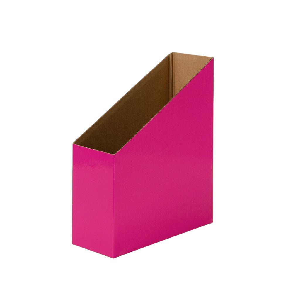 Creative Kids Cardboard Magazine Box Pack of 5 Magenta | Office Furniture Designs