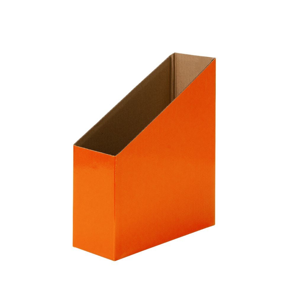 Creative Kids Cardboard Magazine Box Pack of 5 Orange | Office Furniture Designs