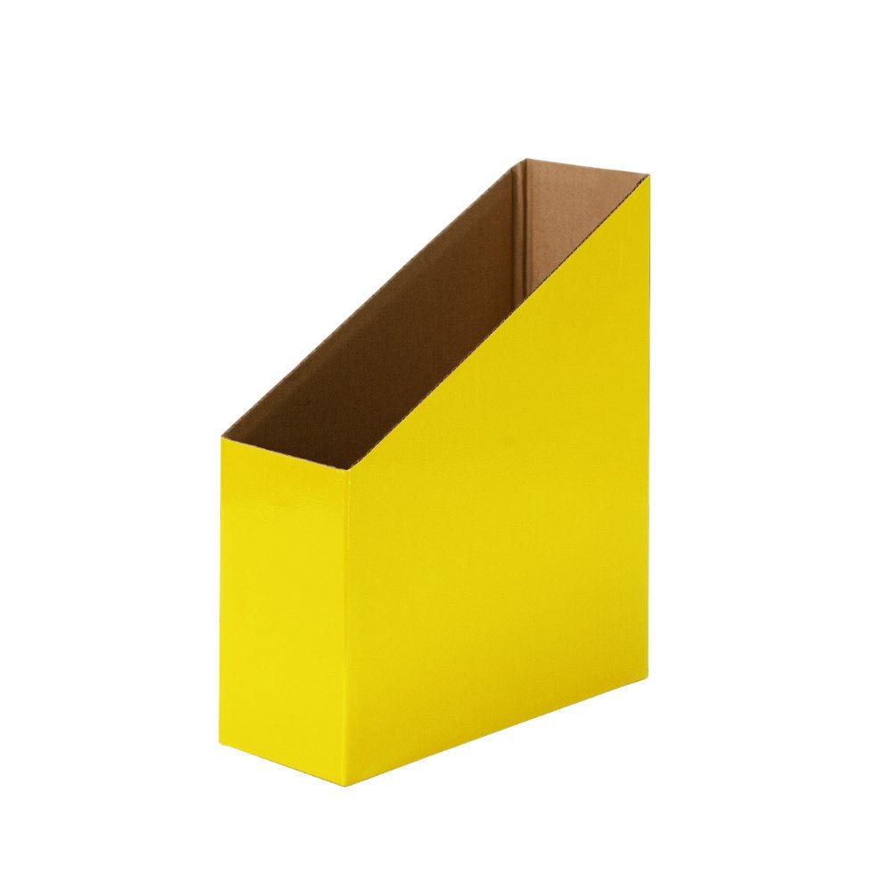 Creative Kids Cardboard Magazine Box Pack of 5 Yellow | Office Furniture Designs