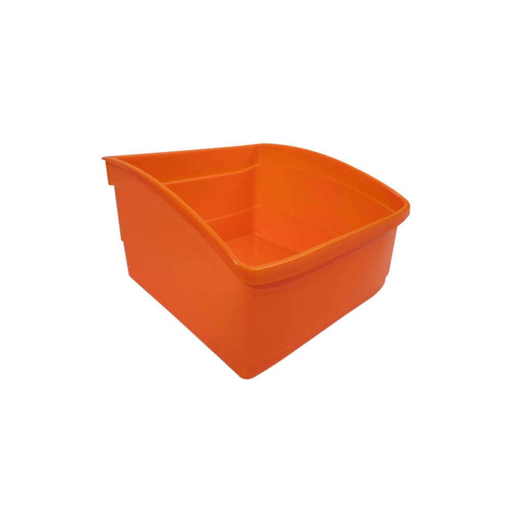 Creative Kids Large Plastic Book Tub 290W x 300D x 195H Orange | Office Furniture Designs