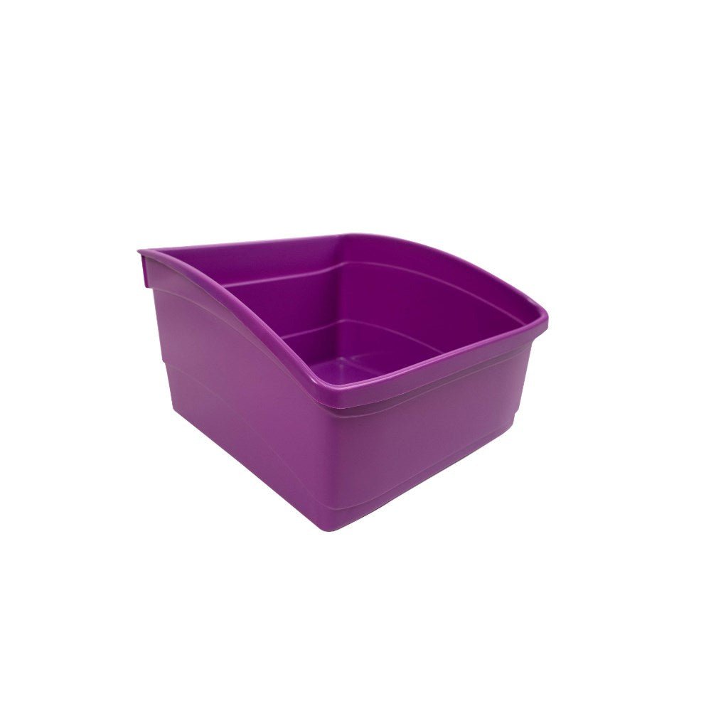 Creative Kids Large Plastic Book Tub 290W x 300D x 195H Purple | Office Furniture Designs