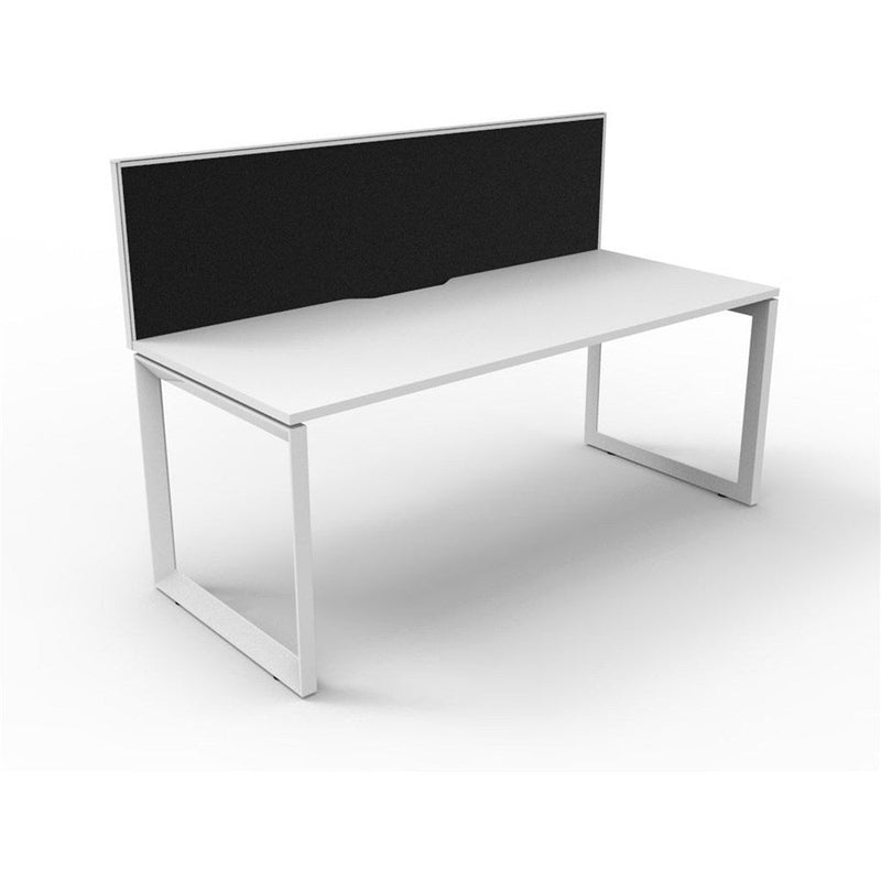 Deluxe Infinity Desk Loop Leg Single Sided + Screen | Office Furniture ...