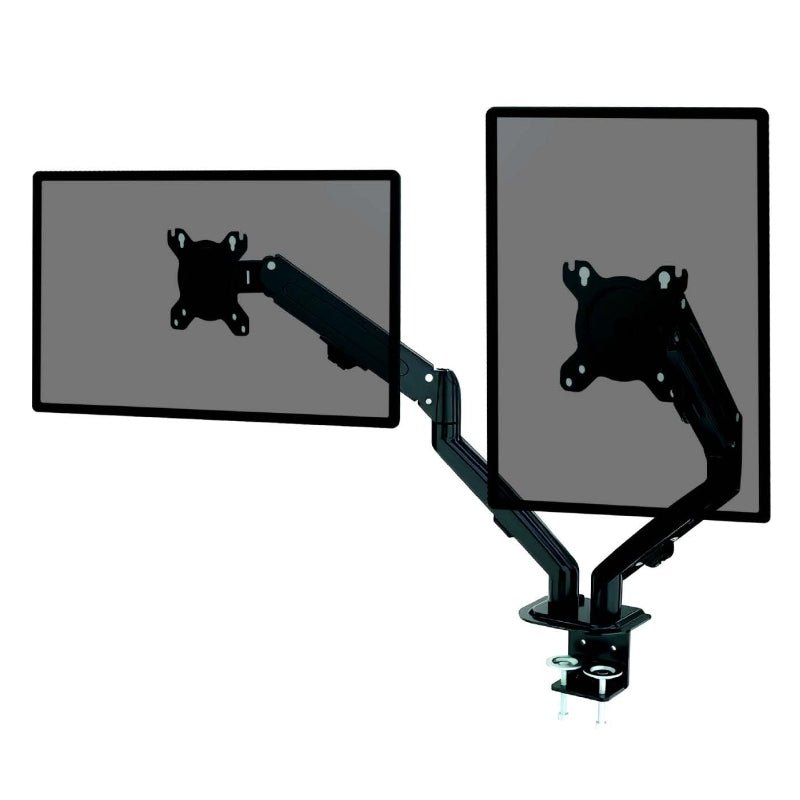 Dual Arm Monitor Mount Adjustable | Office Furniture Designs